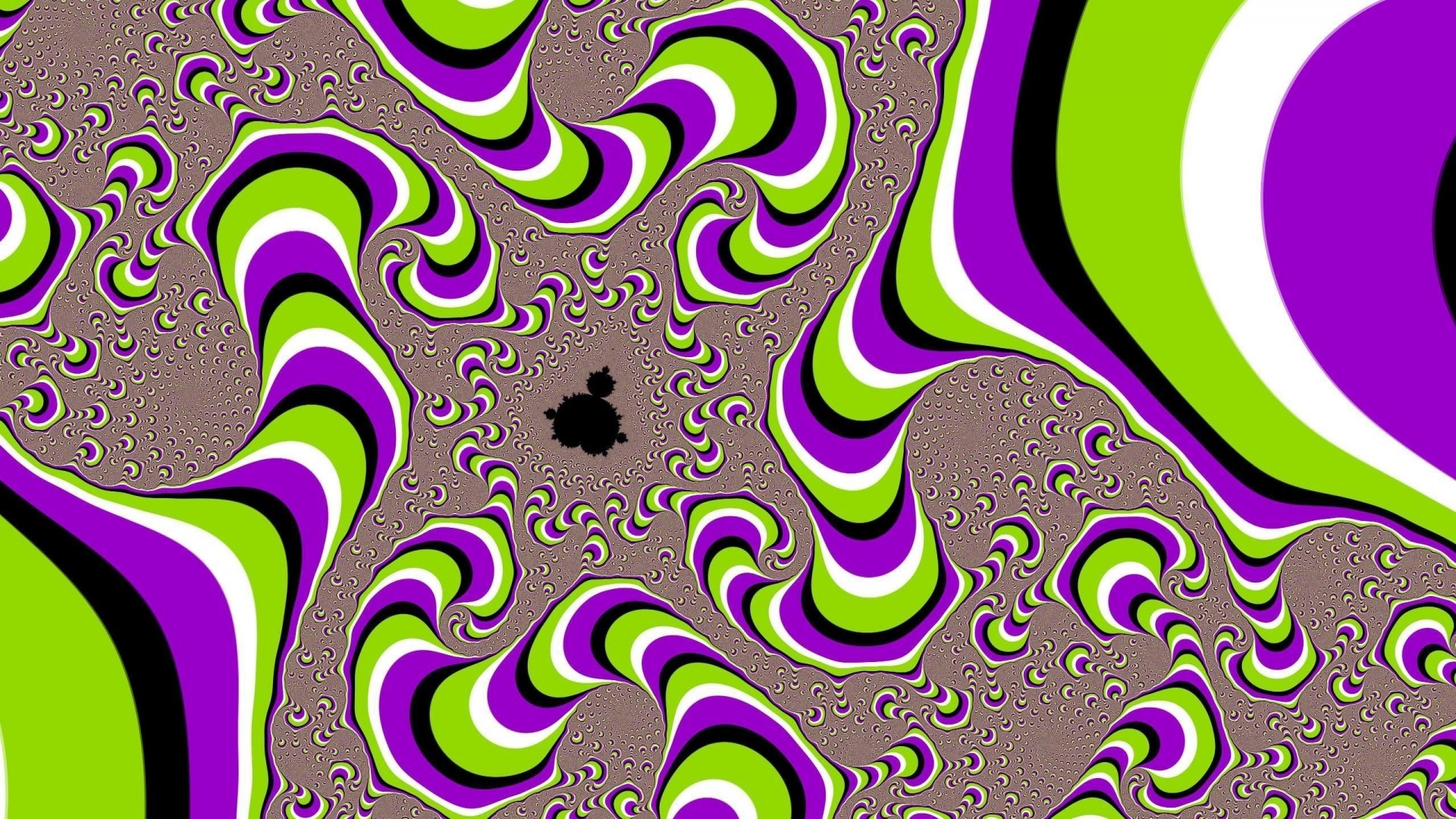 Optical Illusion Fractal Pattern HD Wallpaper