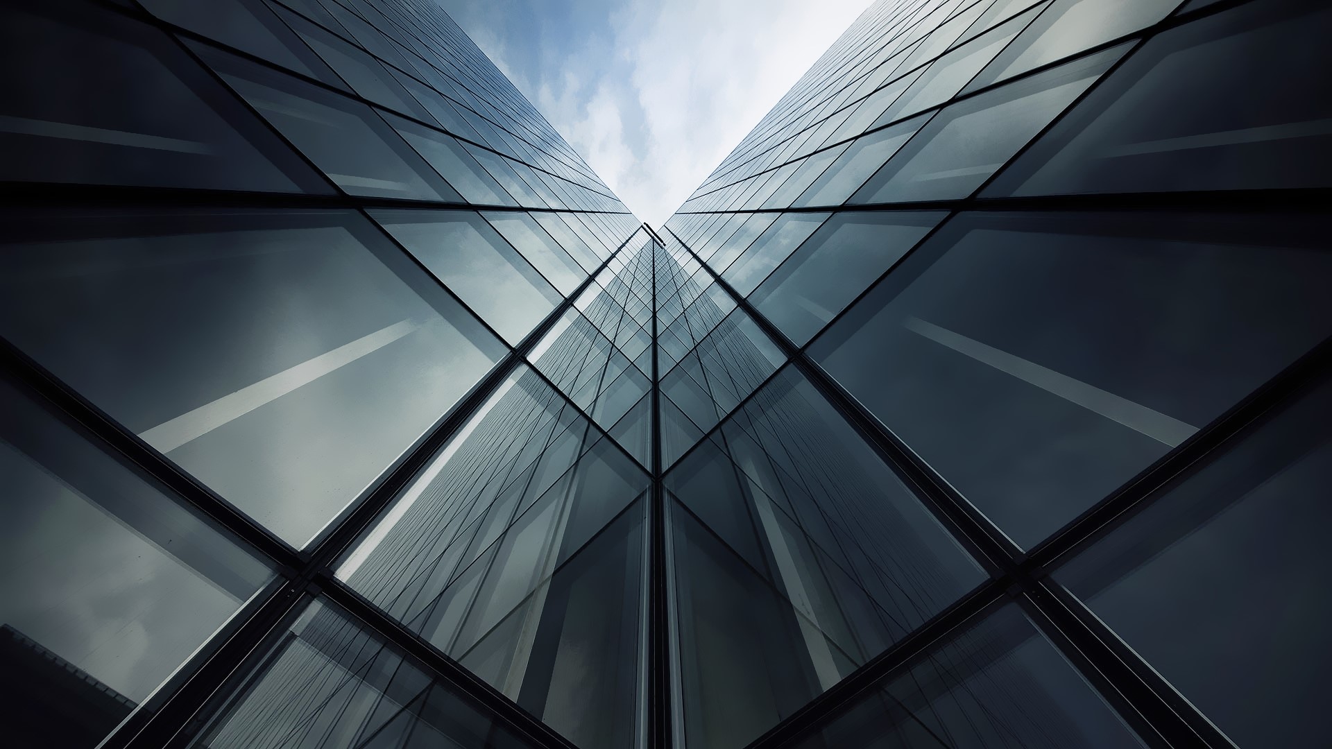 Modern Glass Skyscraper Architecture HD Wallpaper
