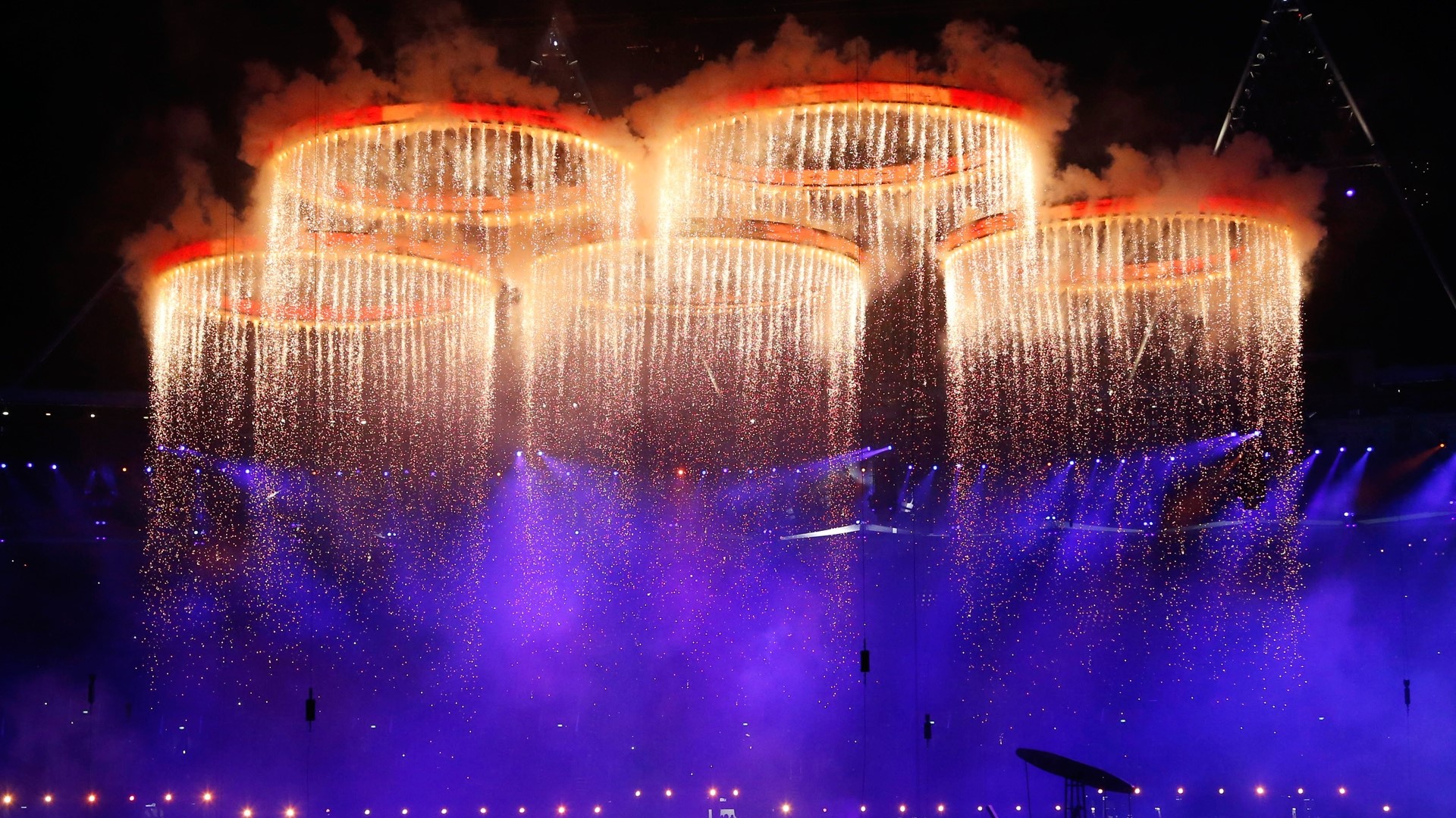 London Olympics Opening Ceremony fireworks HD Wallpaper