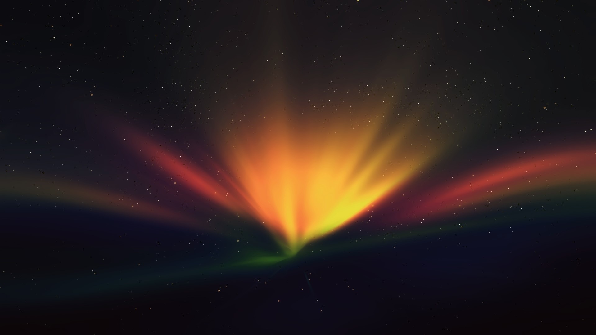 Abstract Aurora Borealis in Space HD Wallpaper