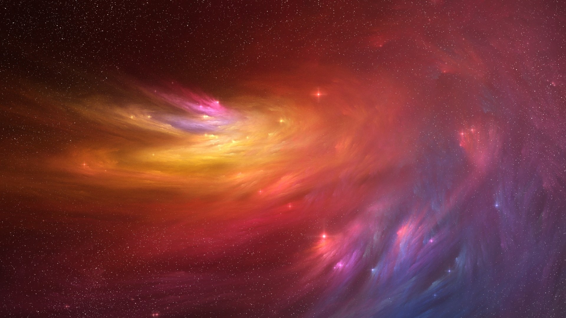 Space Nebula with Stars HD Wallpaper