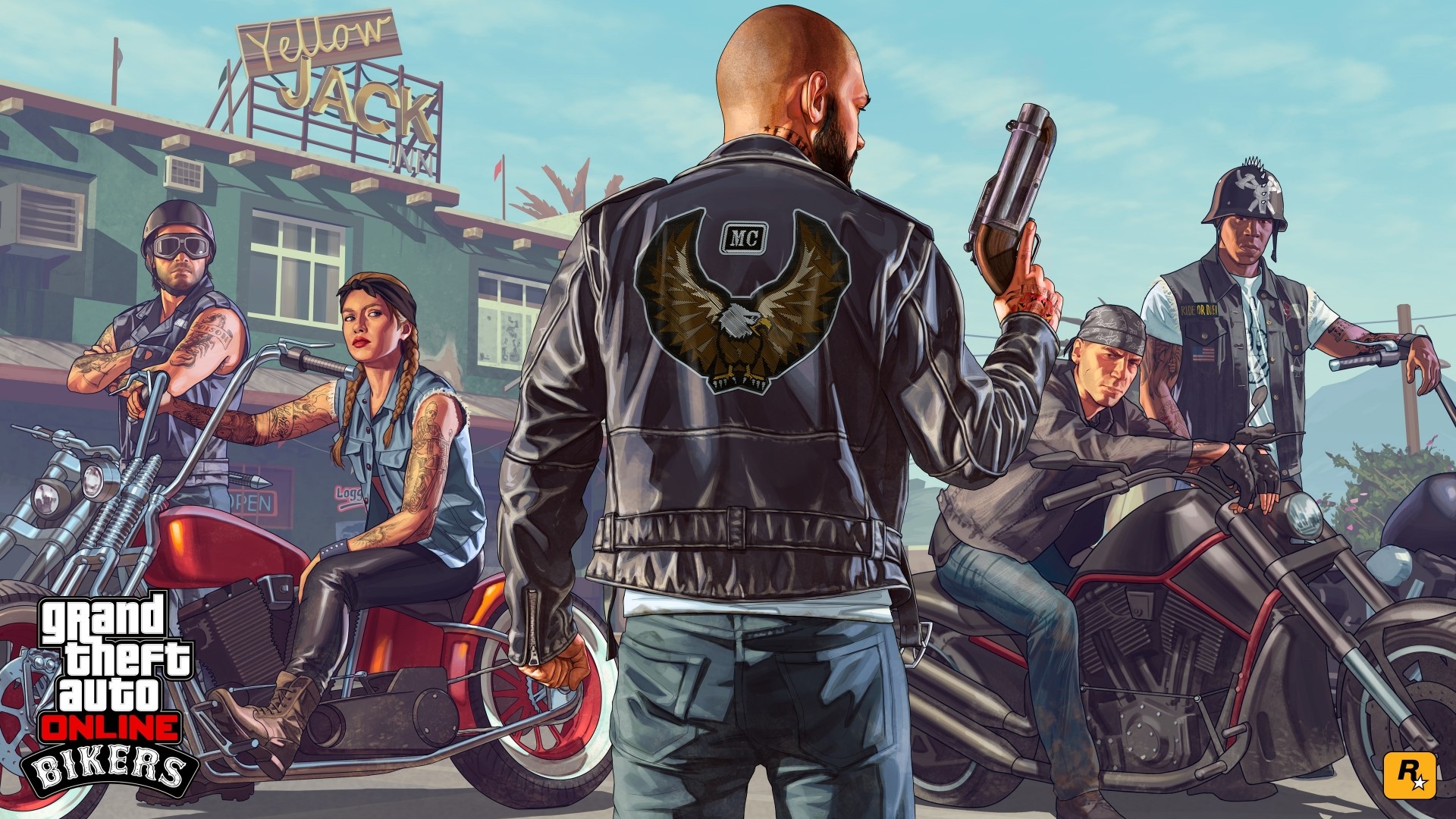 Grand Theft Auto Online Bikers HD Wallpaper