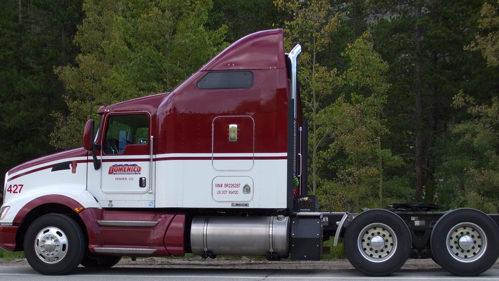 Domenico Kenworth Semi-Truck with VIN and DOT Number HD Wallpaper