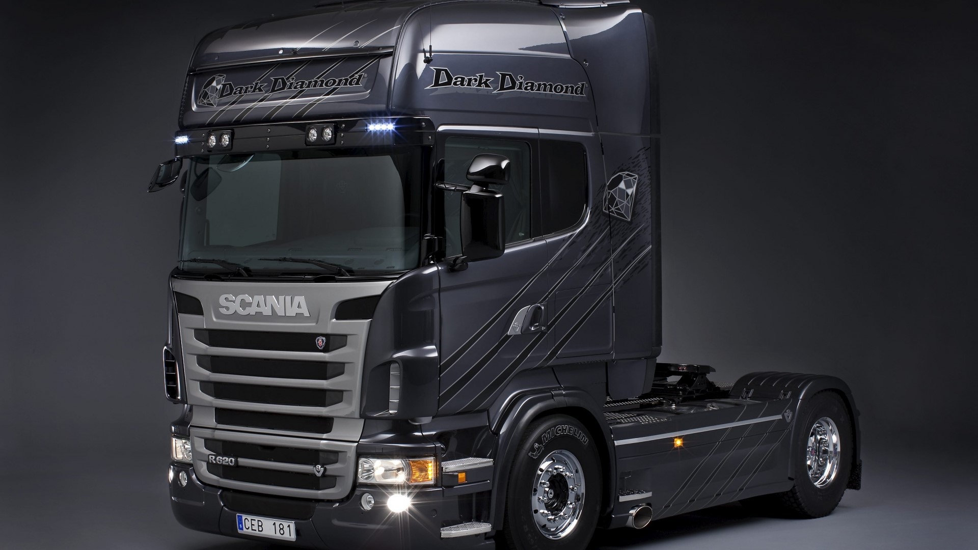 Scania Dark Diamond Truck HD Wallpaper