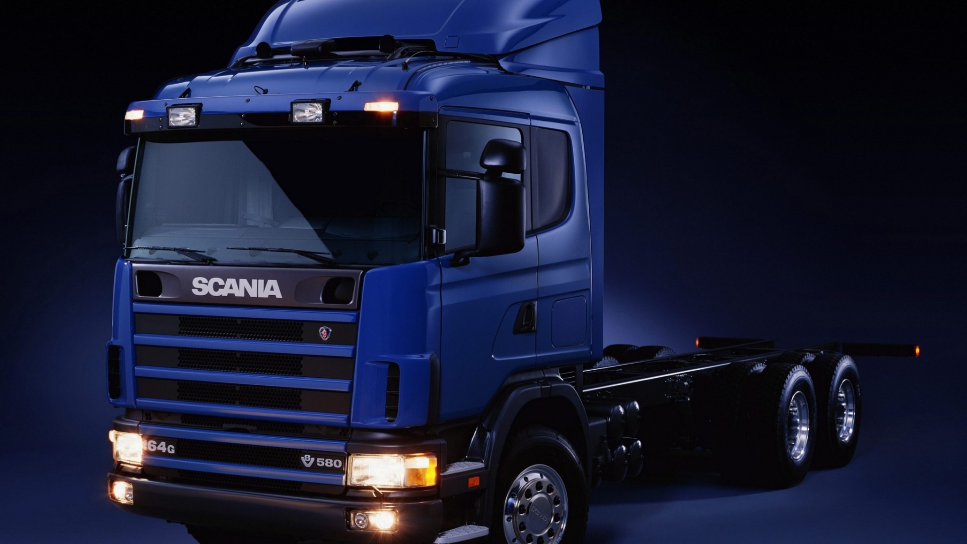 Blue Scania 580 Truck HD Wallpaper