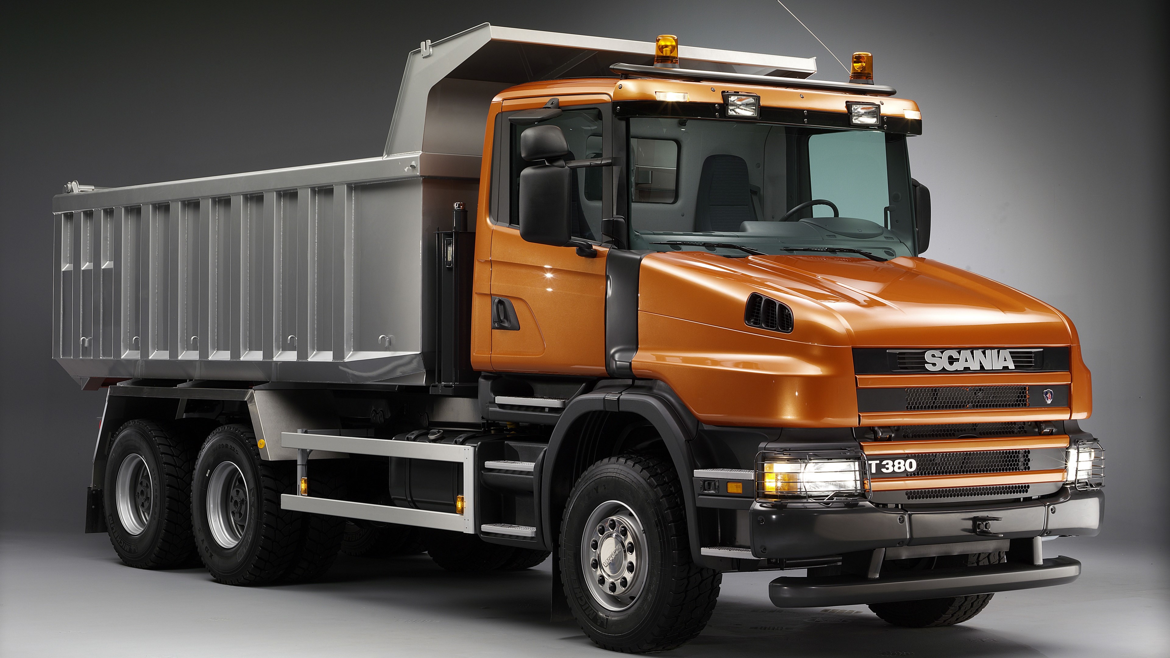 4K SCANIA T380 dump truck HD Wallpaper