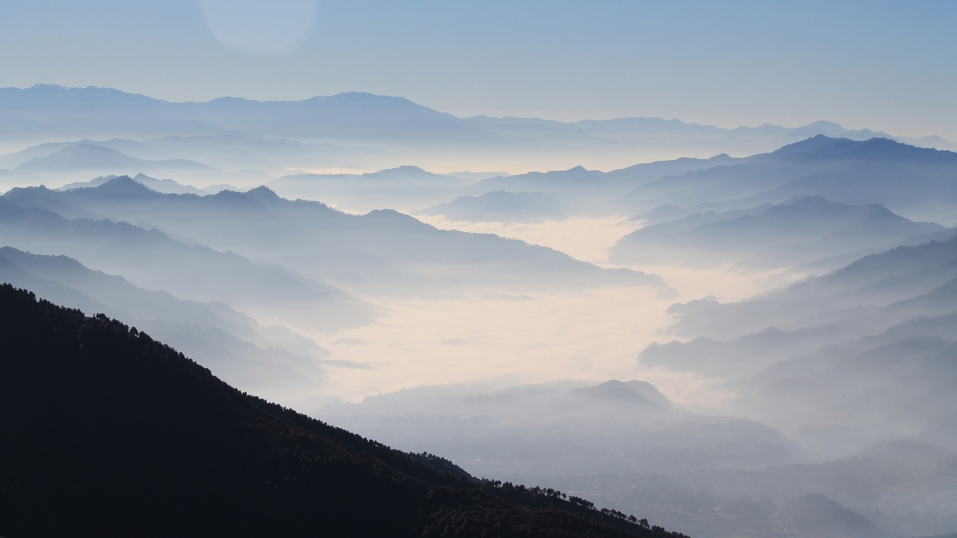 Misty Himalaya Mountains Landscape HD Wallpaper