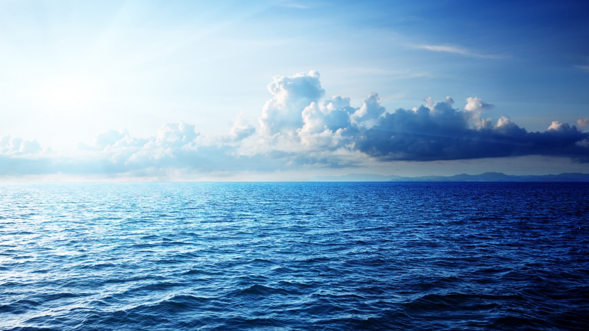 Ocean and Clouds HD Wallpaper