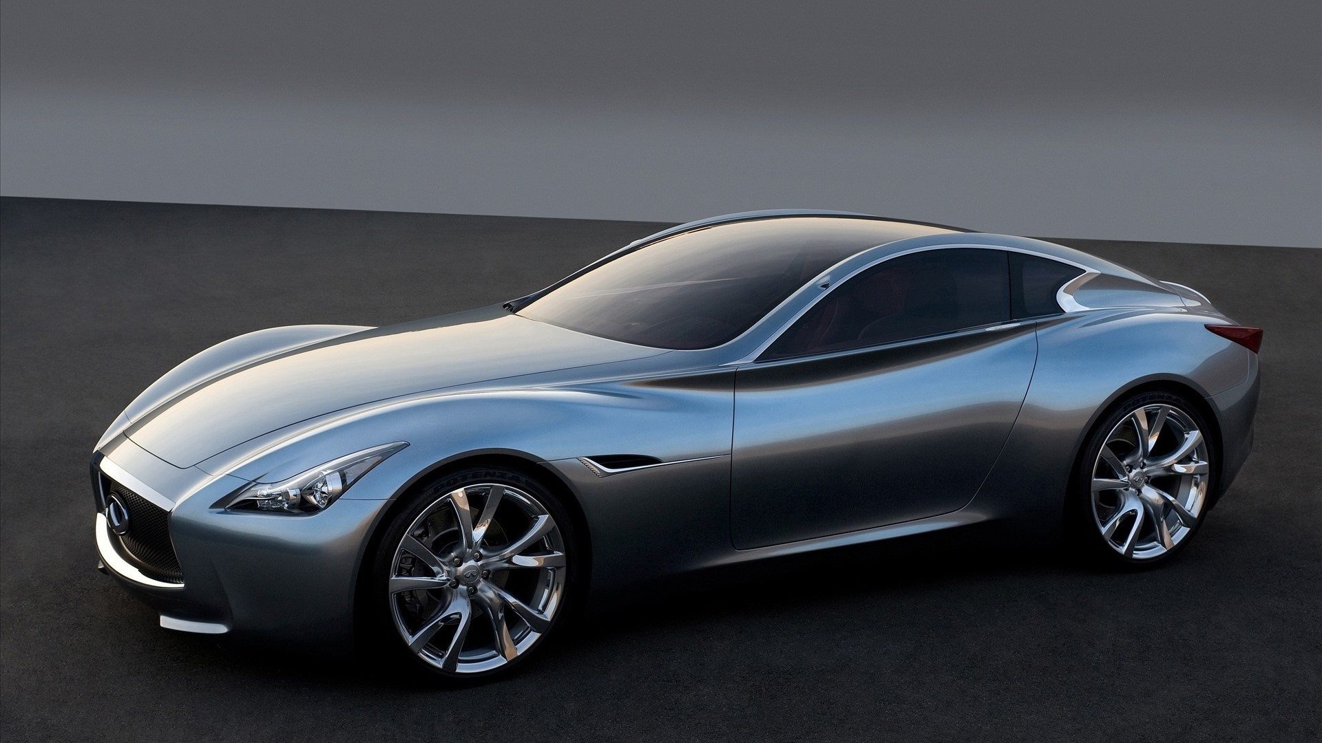 Silver Infiniti Concept Car HD Wallpaper