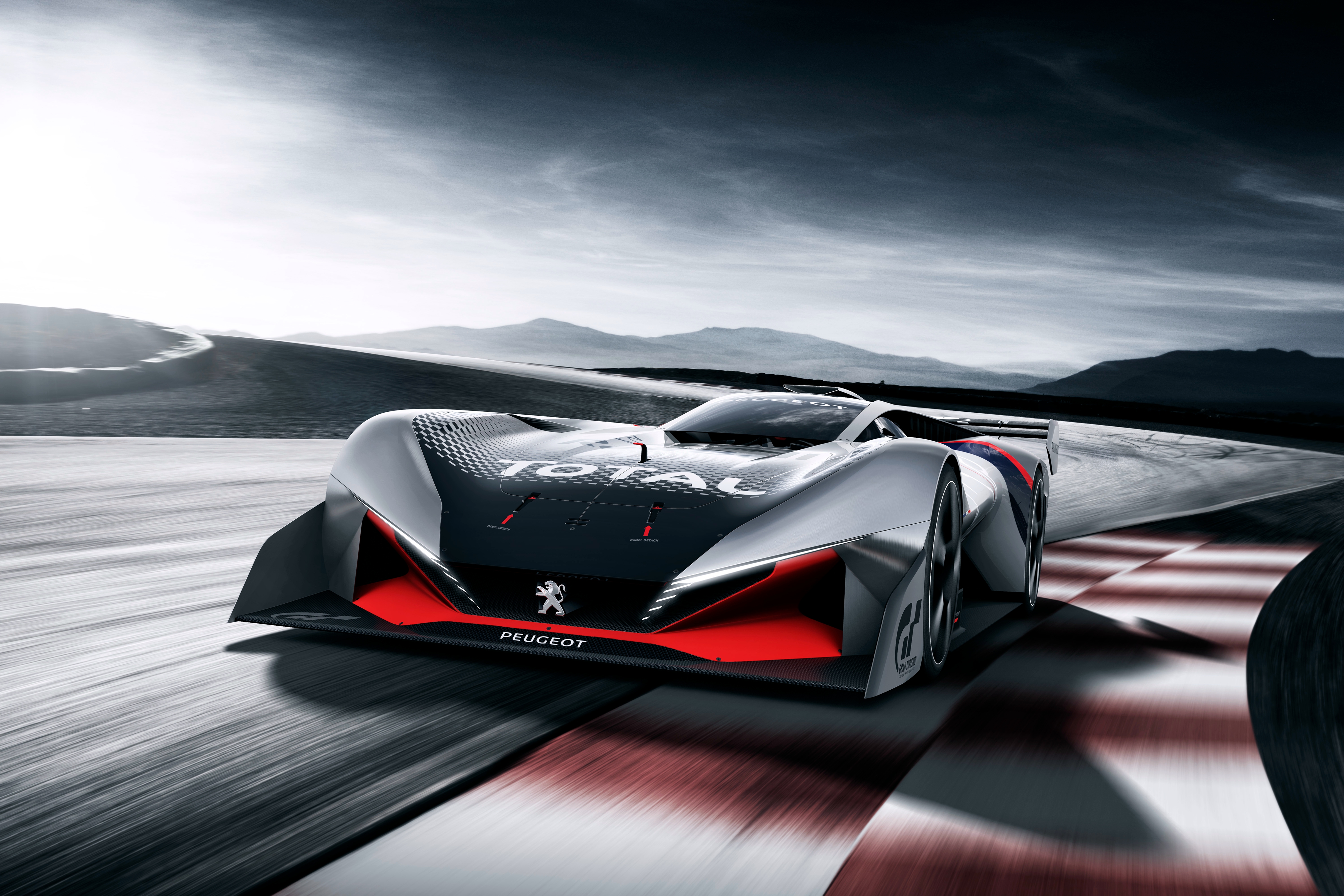 Peugeot L750 R Hybrid Vision Gran Turismo 4K HD Wallpaper