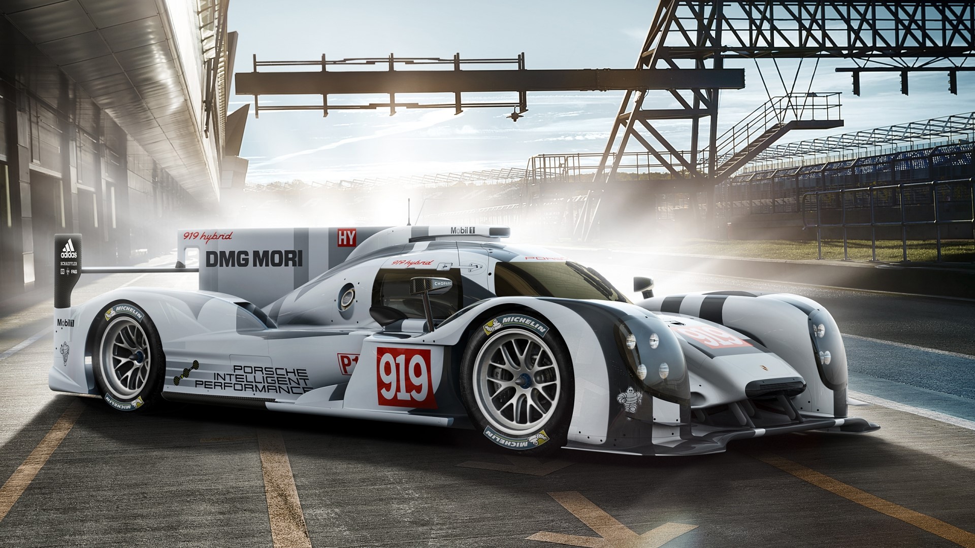 2014 Porsche 919 Hybrid V5 race car HD Wallpaper