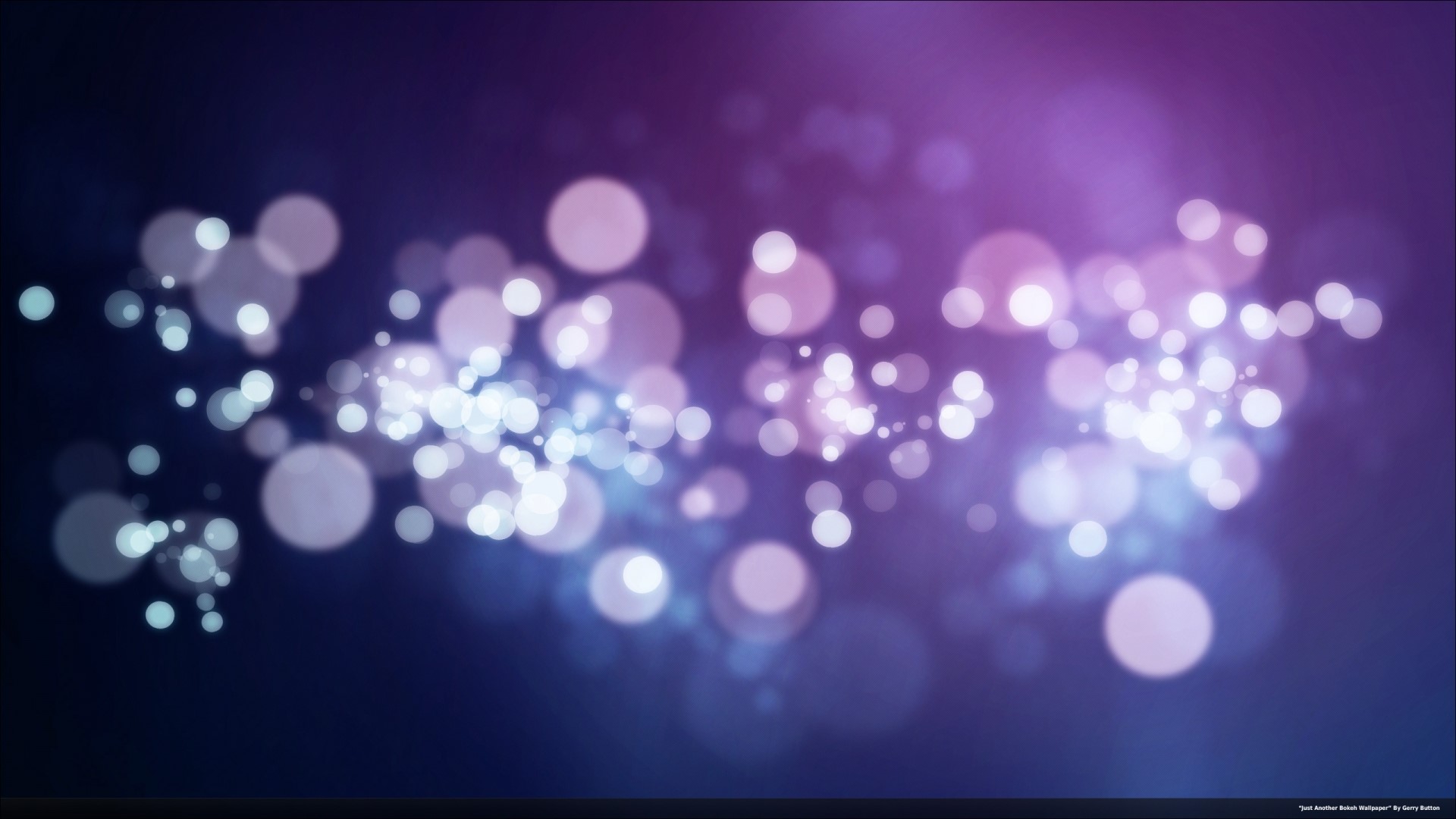Blue and Purple Gradient Bokeh Lights HD Wallpaper