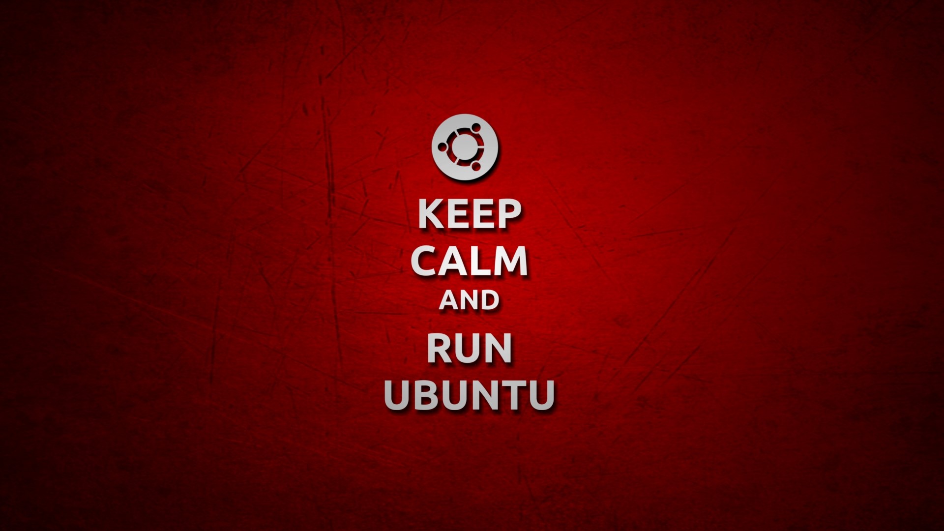 Keep Calm and Run Ubuntu Logo HD Wallpaper