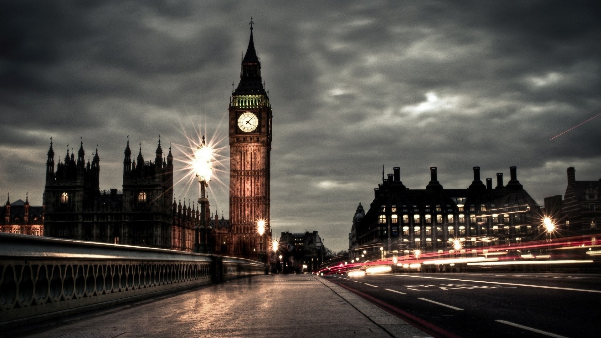 Big Ben and Houses of Parliament at Night HD Wallpaper