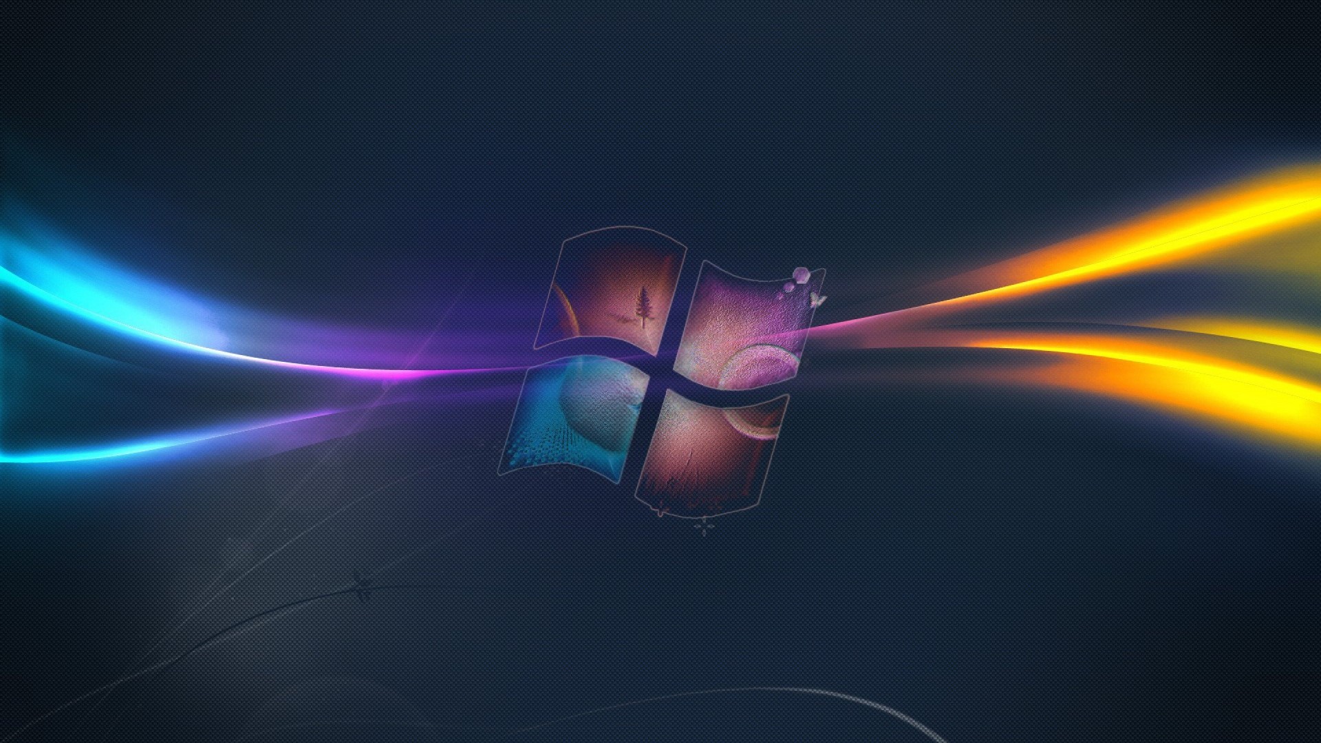 Windows Logo Abstract Light Streaks HD Wallpaper