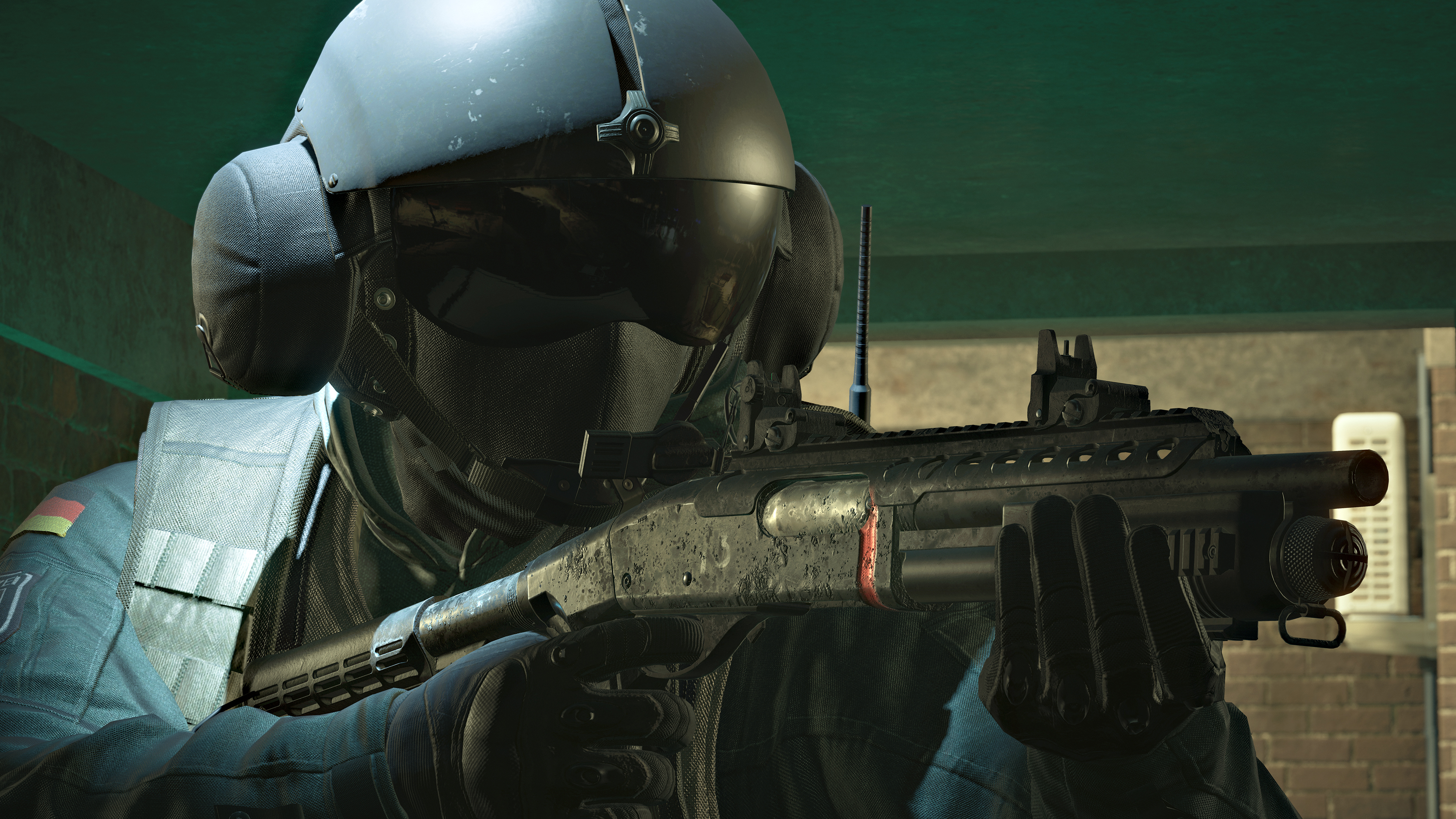 Jager from Rainbow Six Siege holding a shotgun HD Wallpaper