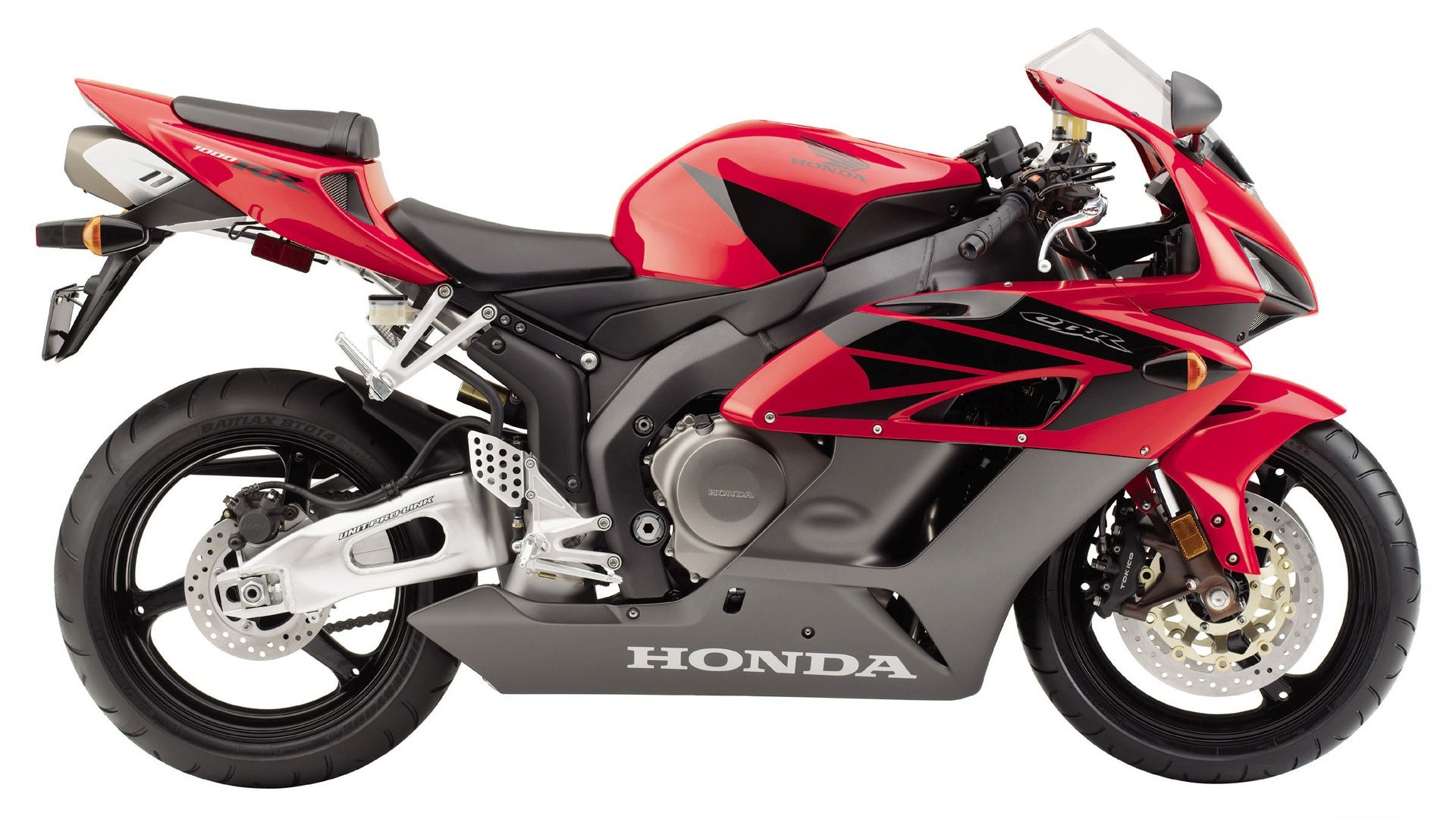 Red Honda CBRRR Motorcycle HD Wallpaper