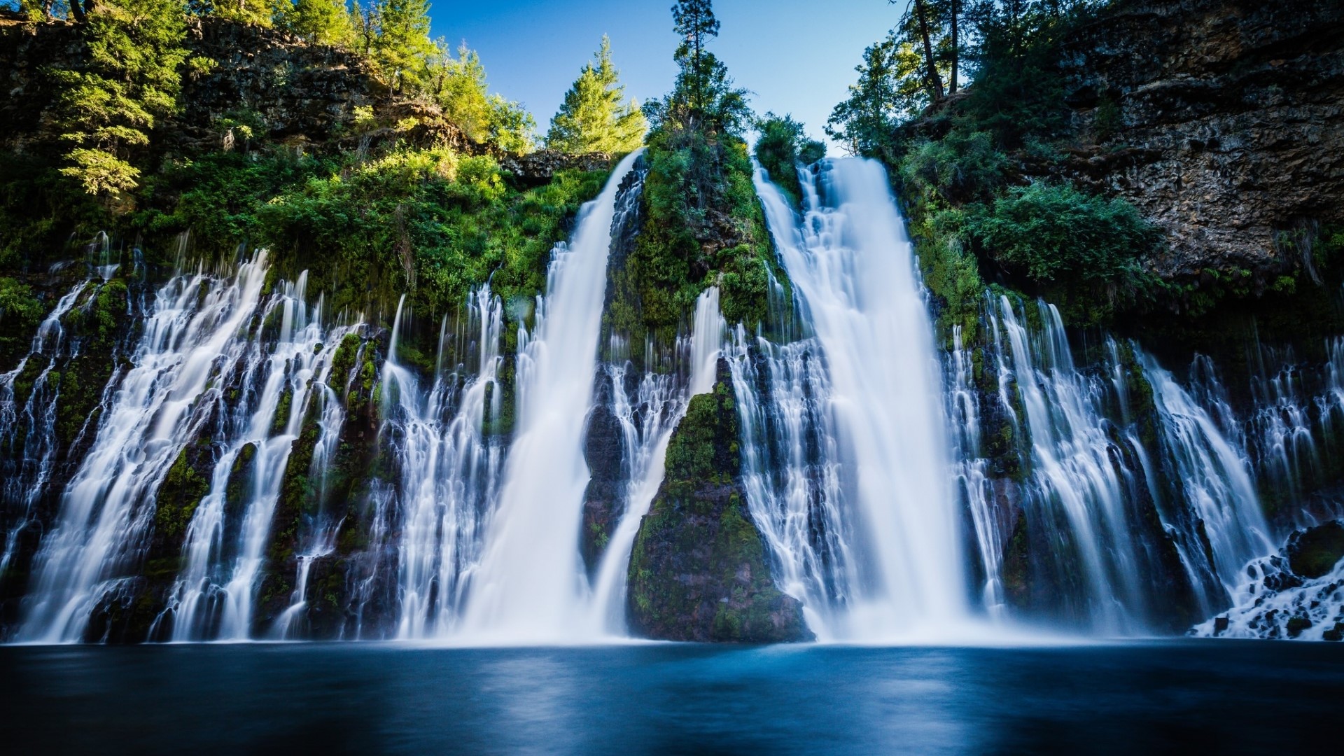 Burney Falls Waterfall HD Wallpaper
