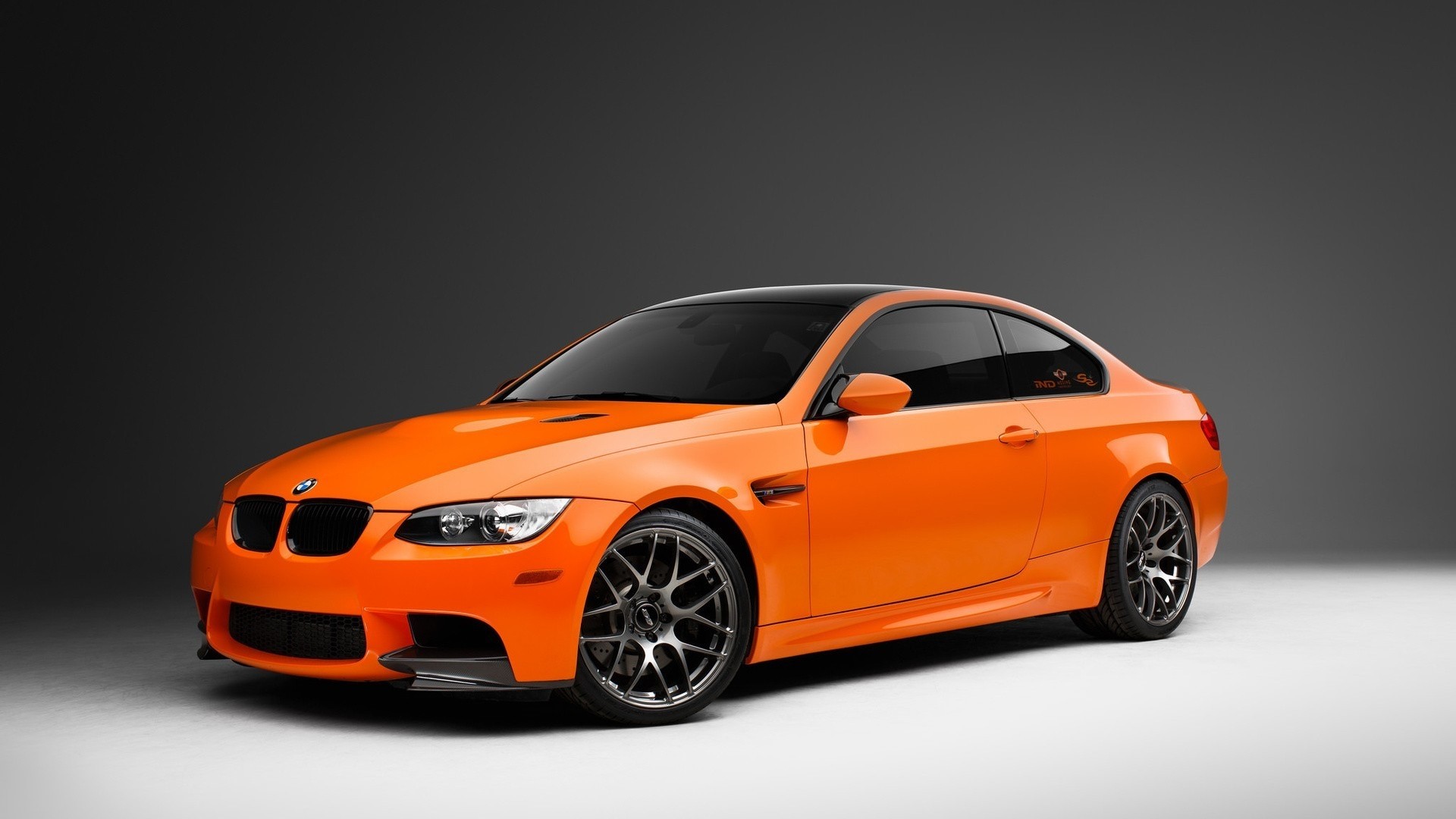 Orange BMW M3 Coupe HD Wallpaper