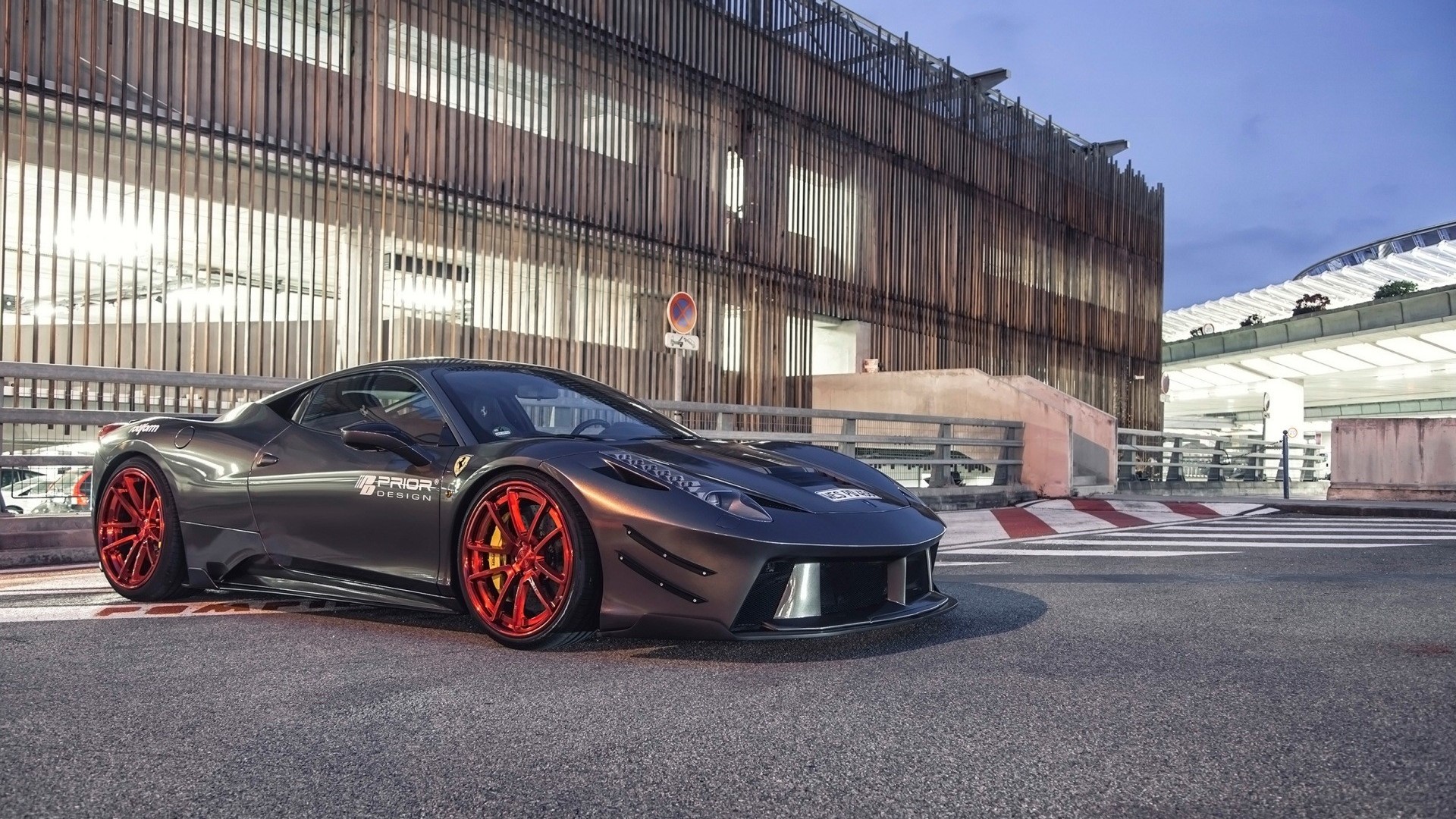 Prior Design Ferrari 458 Italia in City HD Wallpaper