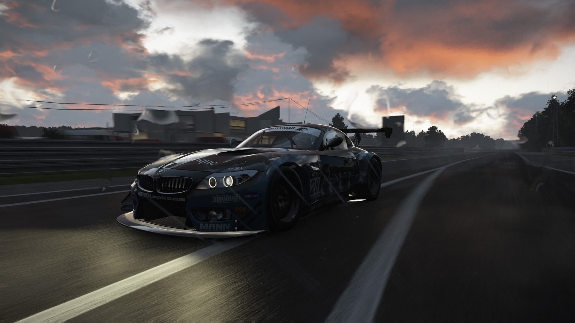 BMW Z4 GTE Racing Car on Track HD Wallpaper