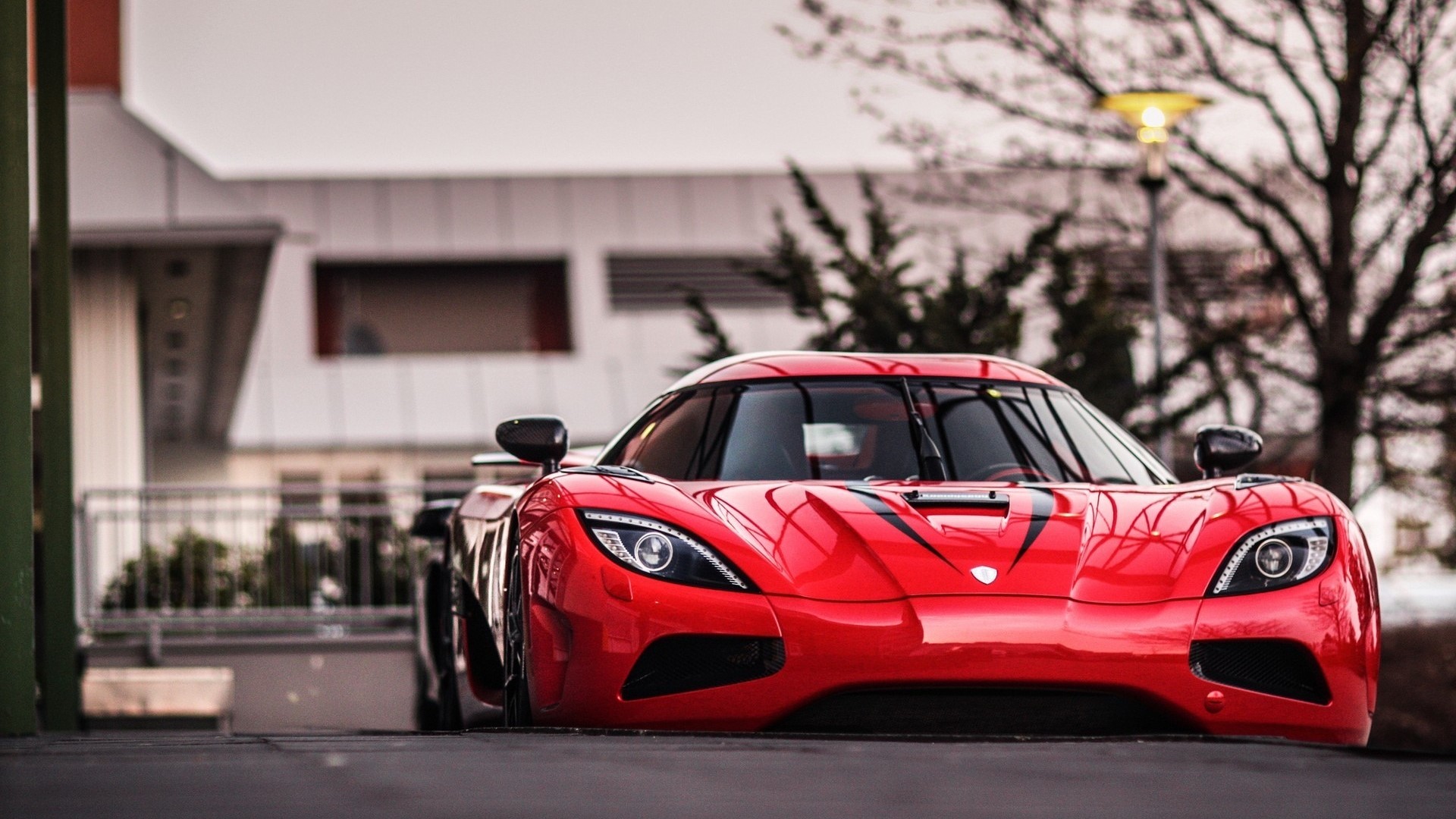 Red Koenigsegg Agera sports car HD Wallpaper
