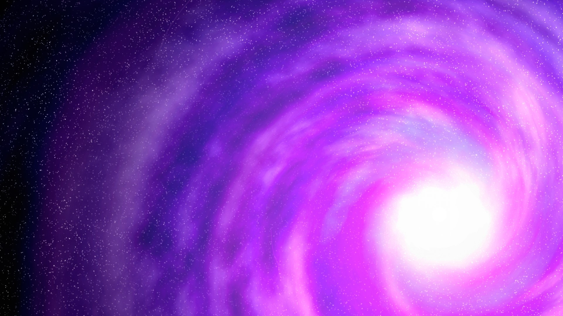Violet and white swirling galaxy with stars HD Wallpaper