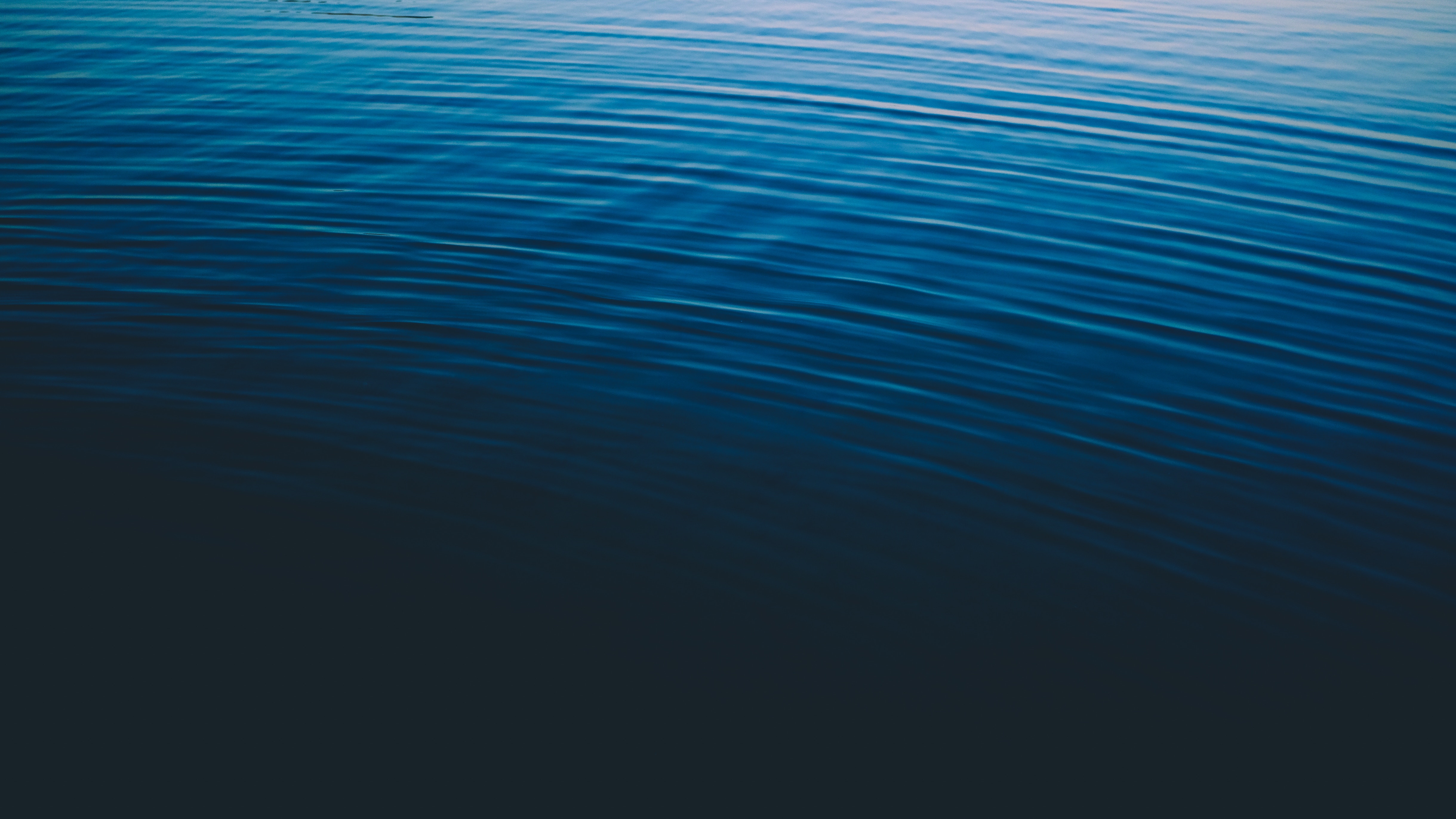 Blue water surface with ripples HD Wallpaper