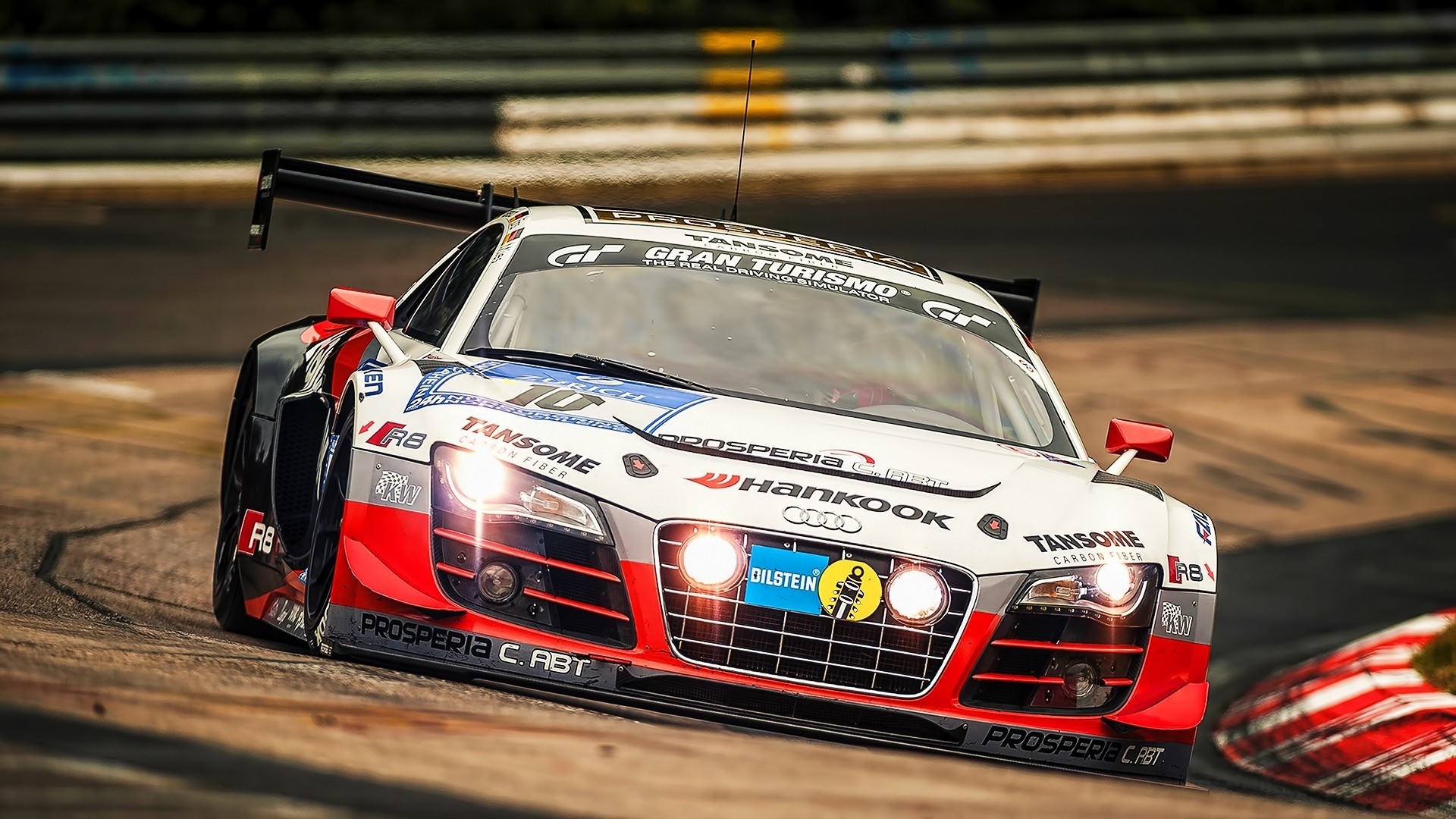 Audi R8 LMS GT3 racing car HD Wallpaper