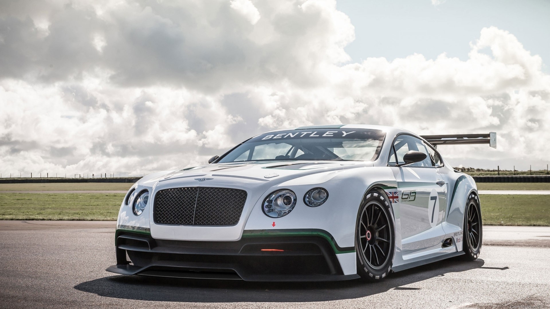 Bentley Continental GT3 Race Car on Track HD Wallpaper