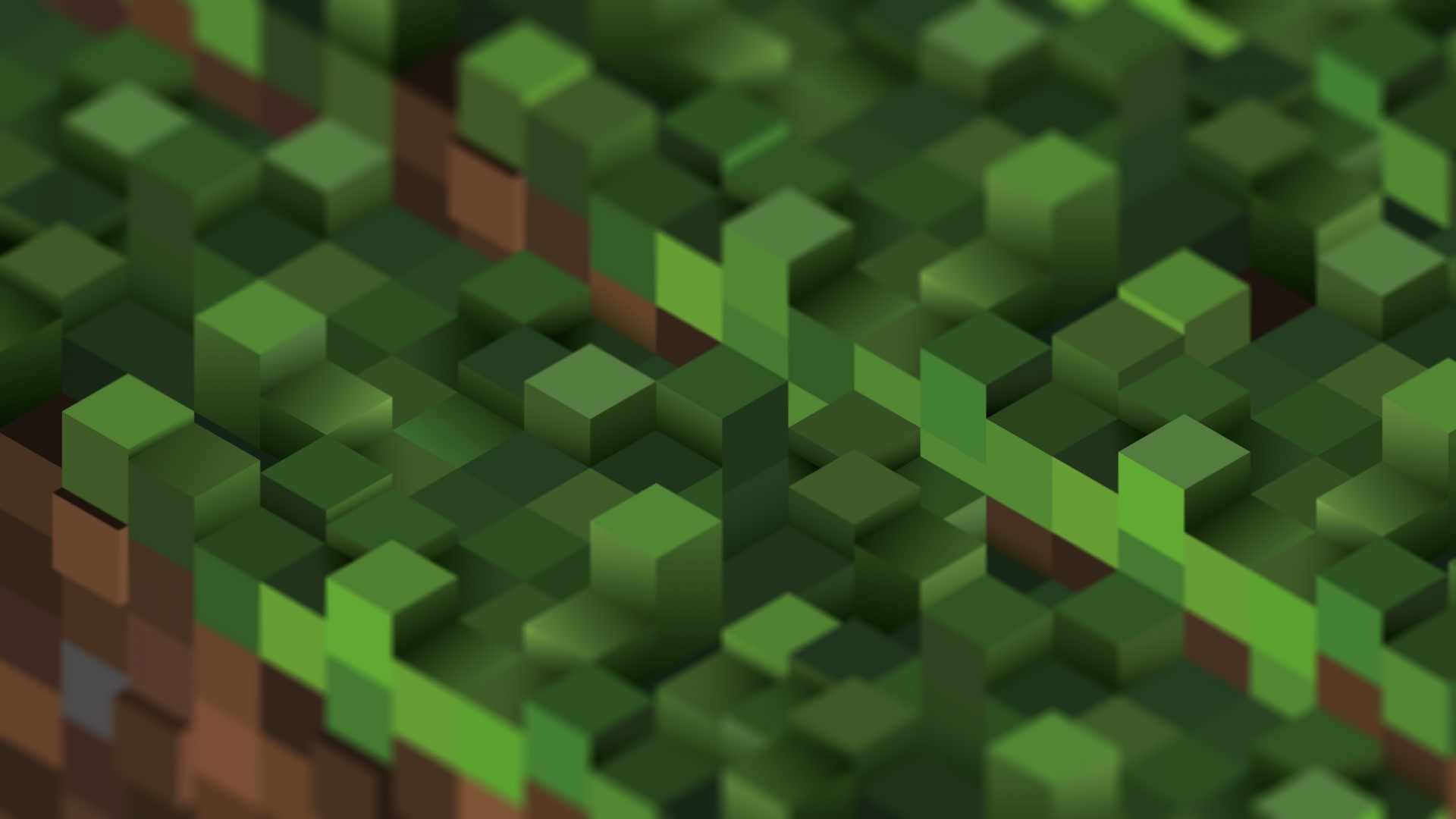 Minecraft grass blocks HD Wallpaper