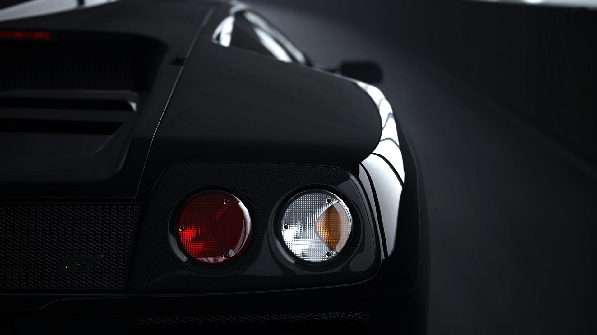 Black Lamborghini Diablo Rear HD Wallpaper