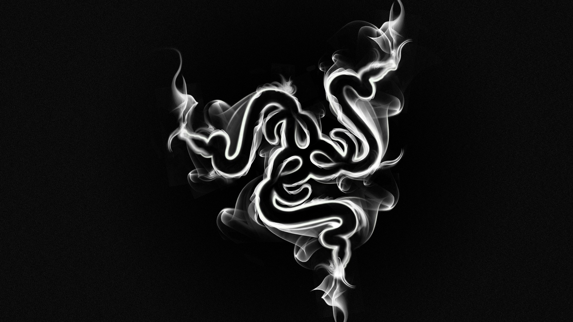 Razer logo made of smoke HD Wallpaper