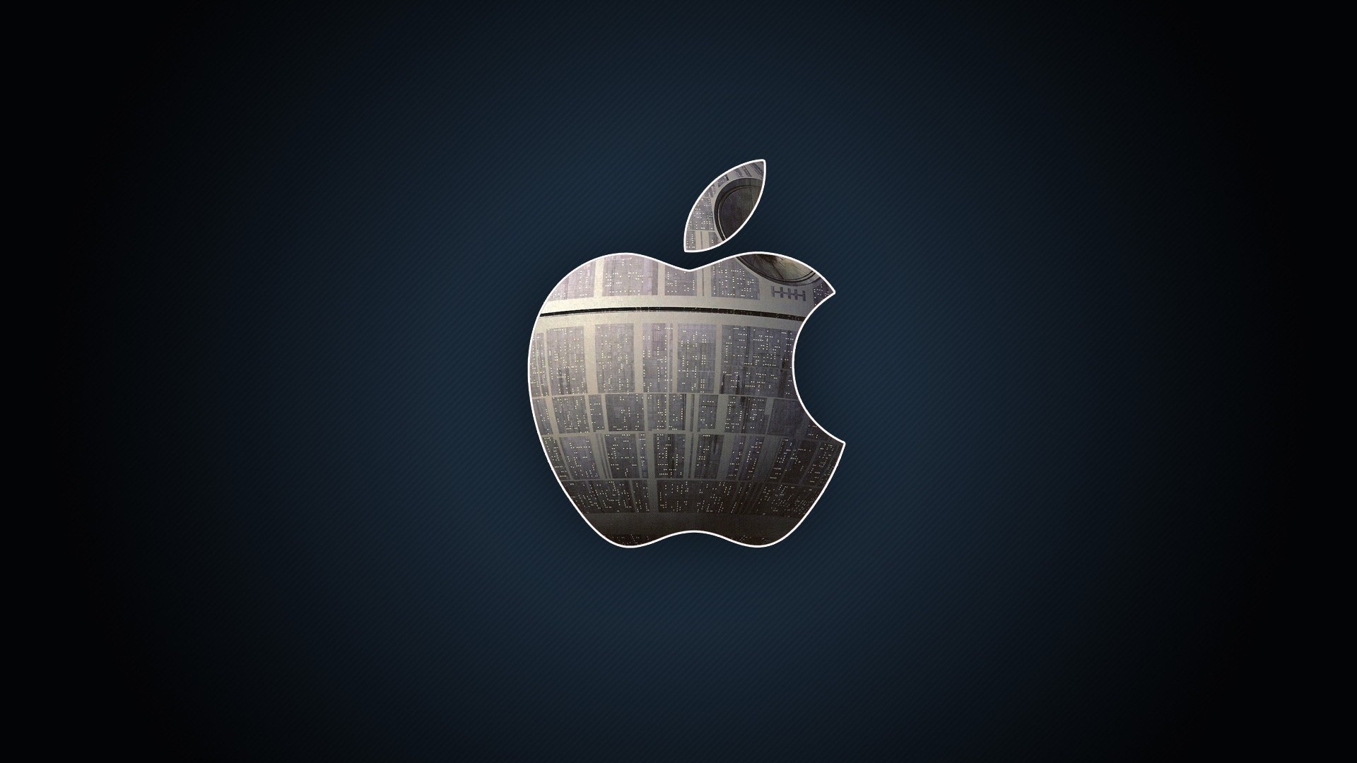 Apple Death Star Logo HD Wallpaper