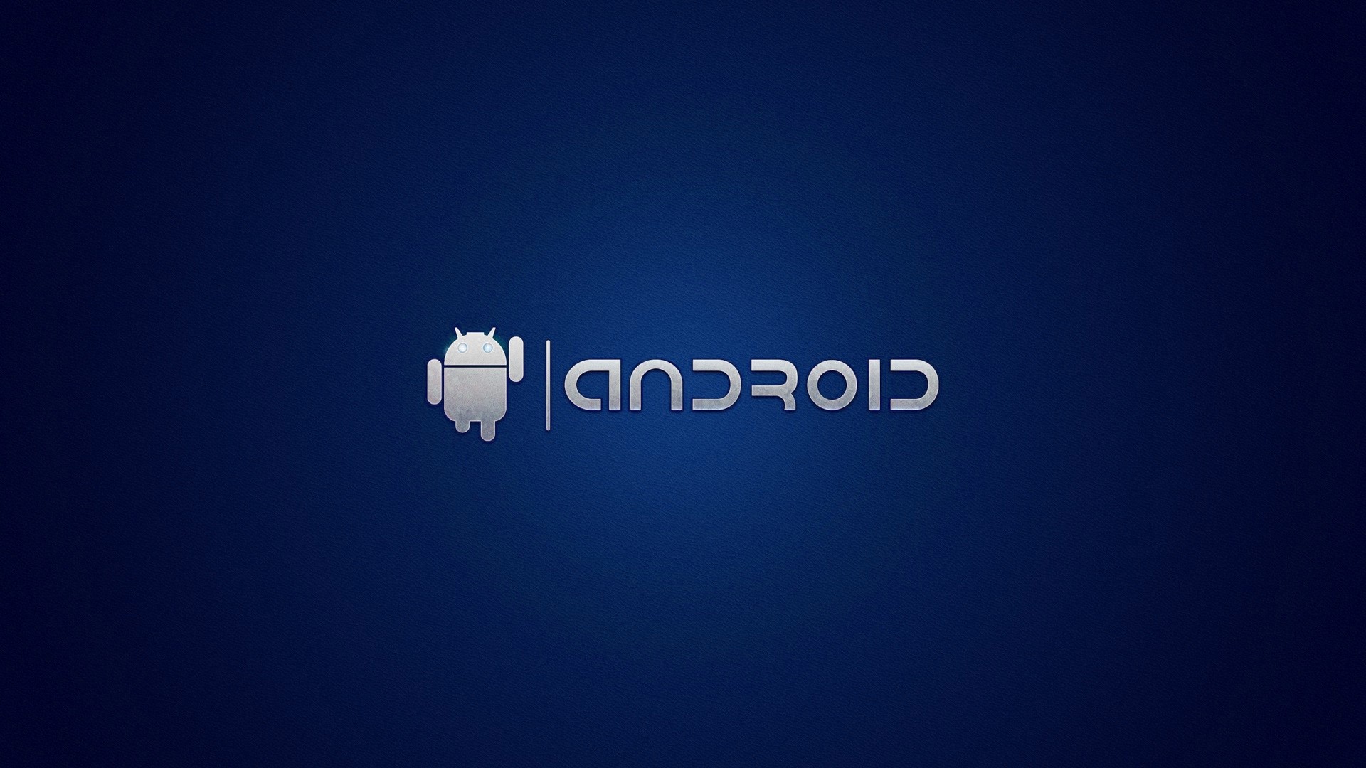 Android logo on a blue gradient background HD Wallpaper