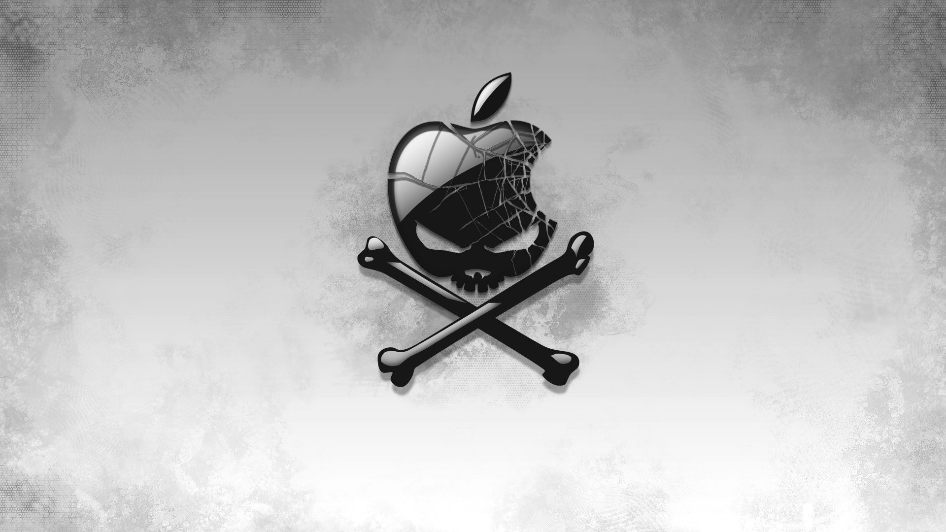 Apple Pirate Skull Logo HD Wallpaper