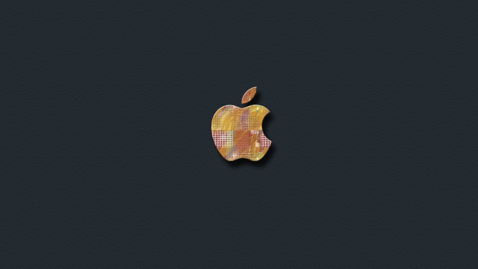 Apple Logo with Textured Design HD Wallpaper
