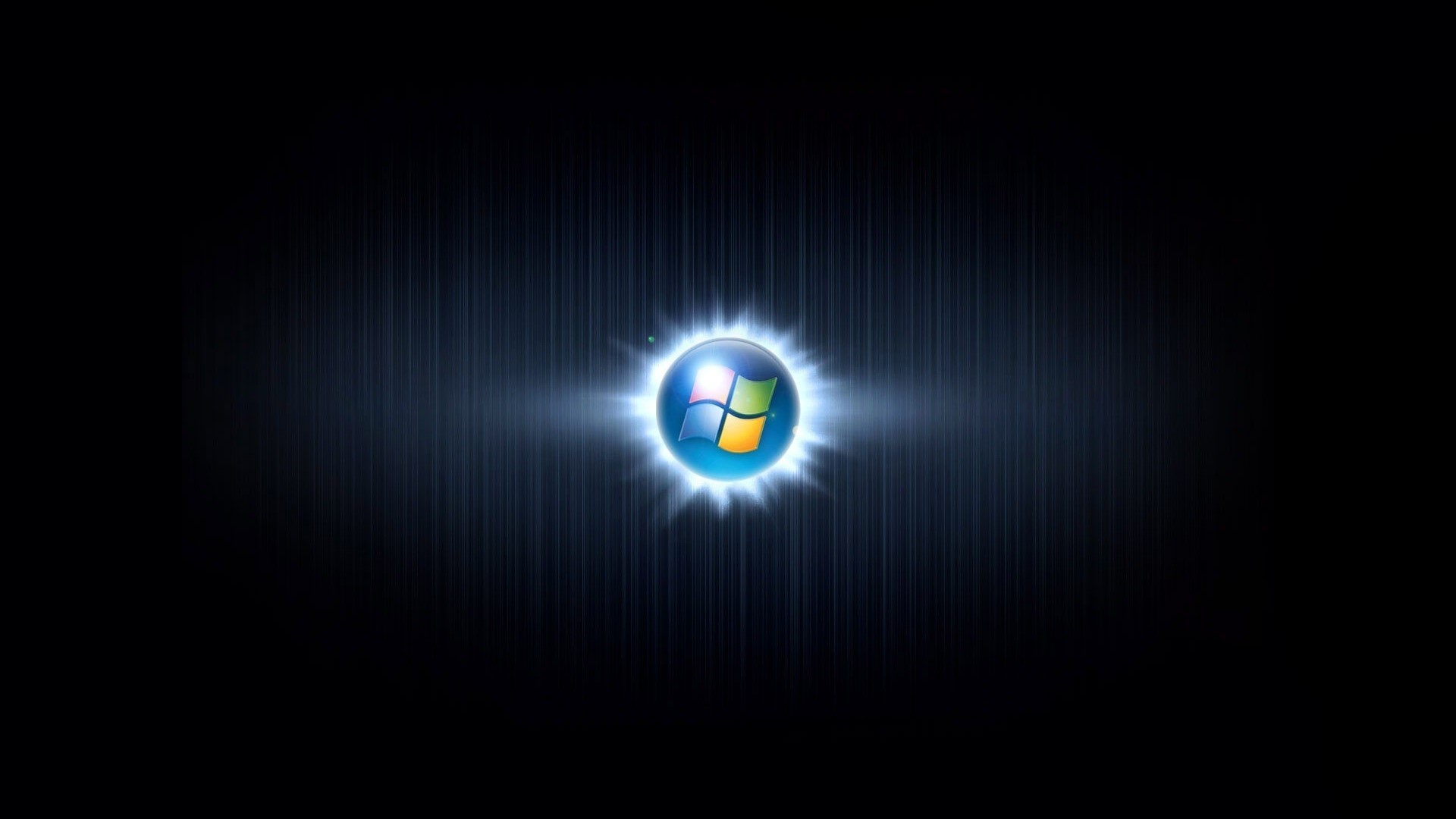 Windows logo on a dark background HD Wallpaper
