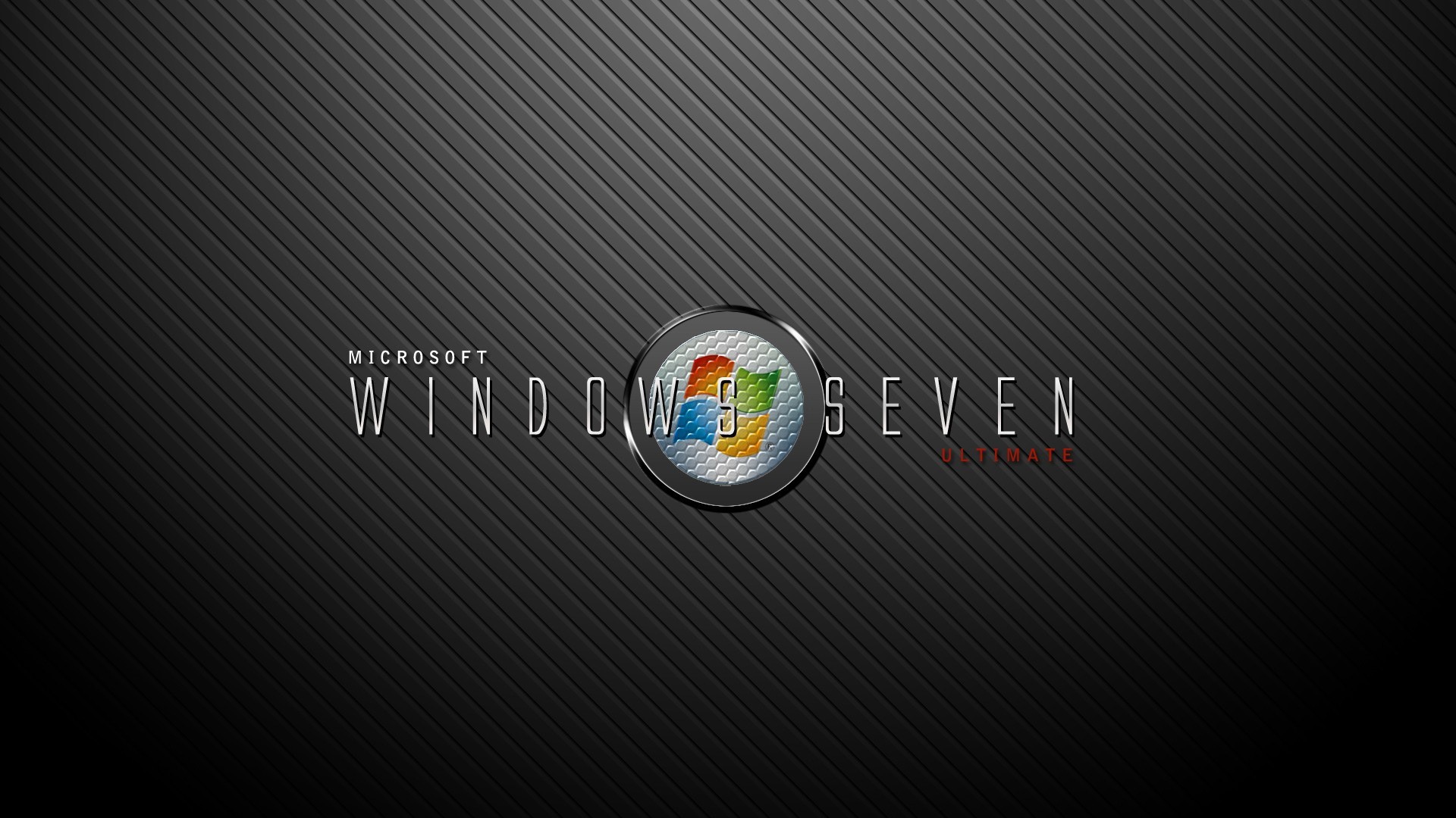 Microsoft Windows Seven Ultimate logo HD Wallpaper