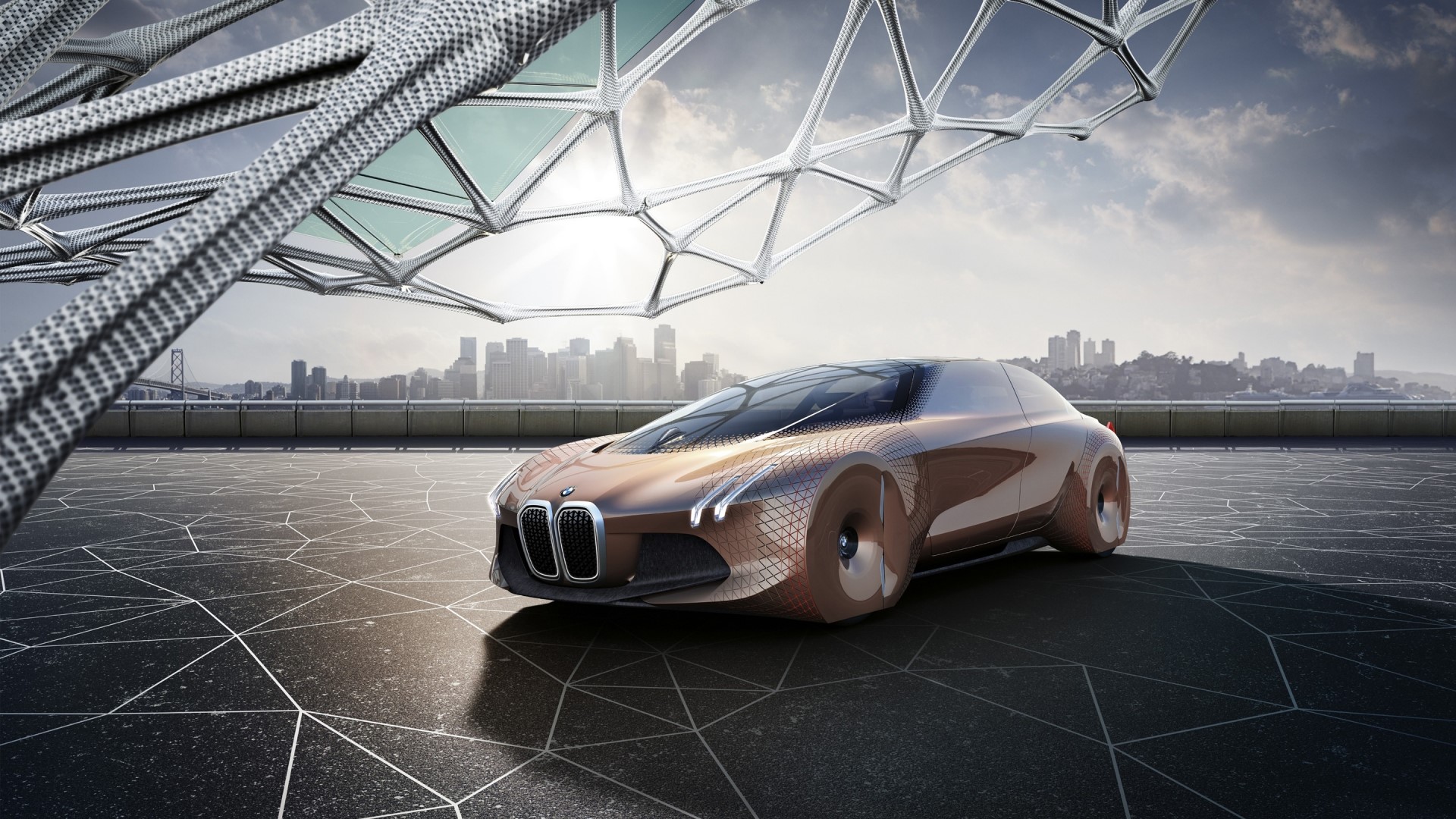 BMW Vision Next 100 concept car HD Wallpaper