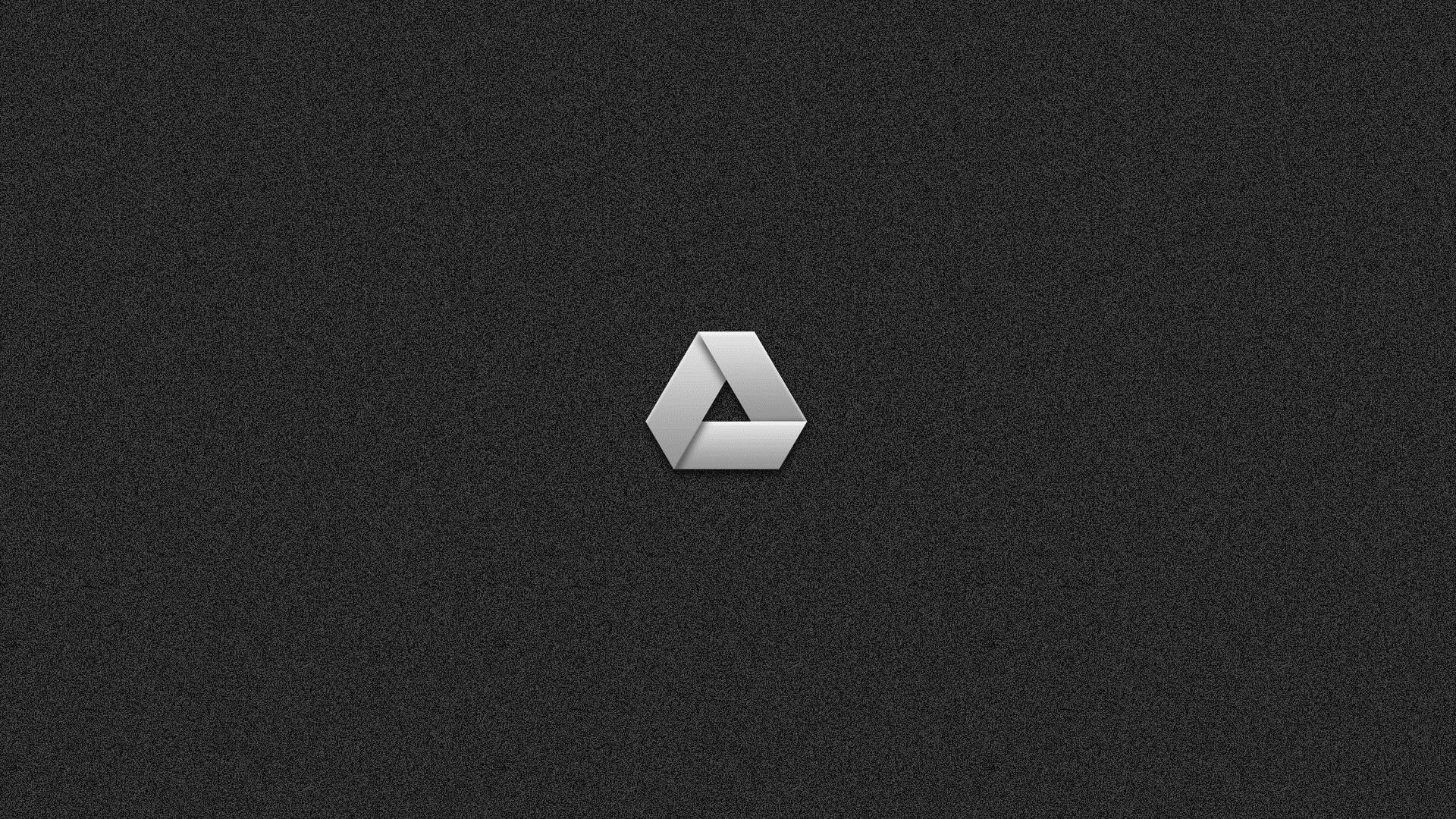 Google Drive Logo on Dark Textured Background HD Wallpaper
