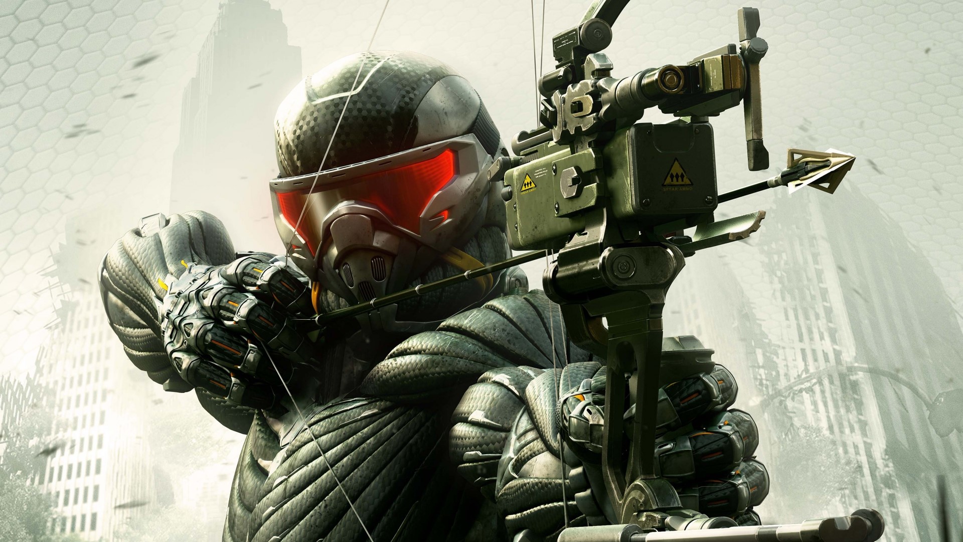Crysis 3 Hunter with Bow HD Wallpaper