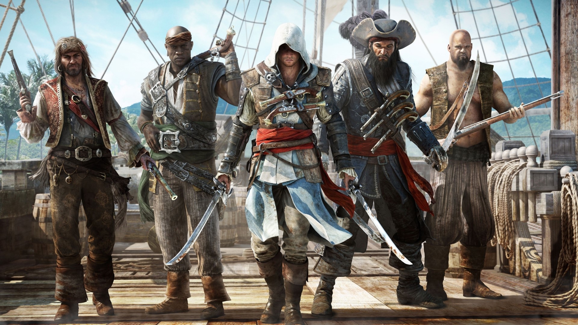Assassins Creed Black Flag Game Characters HD Wallpaper