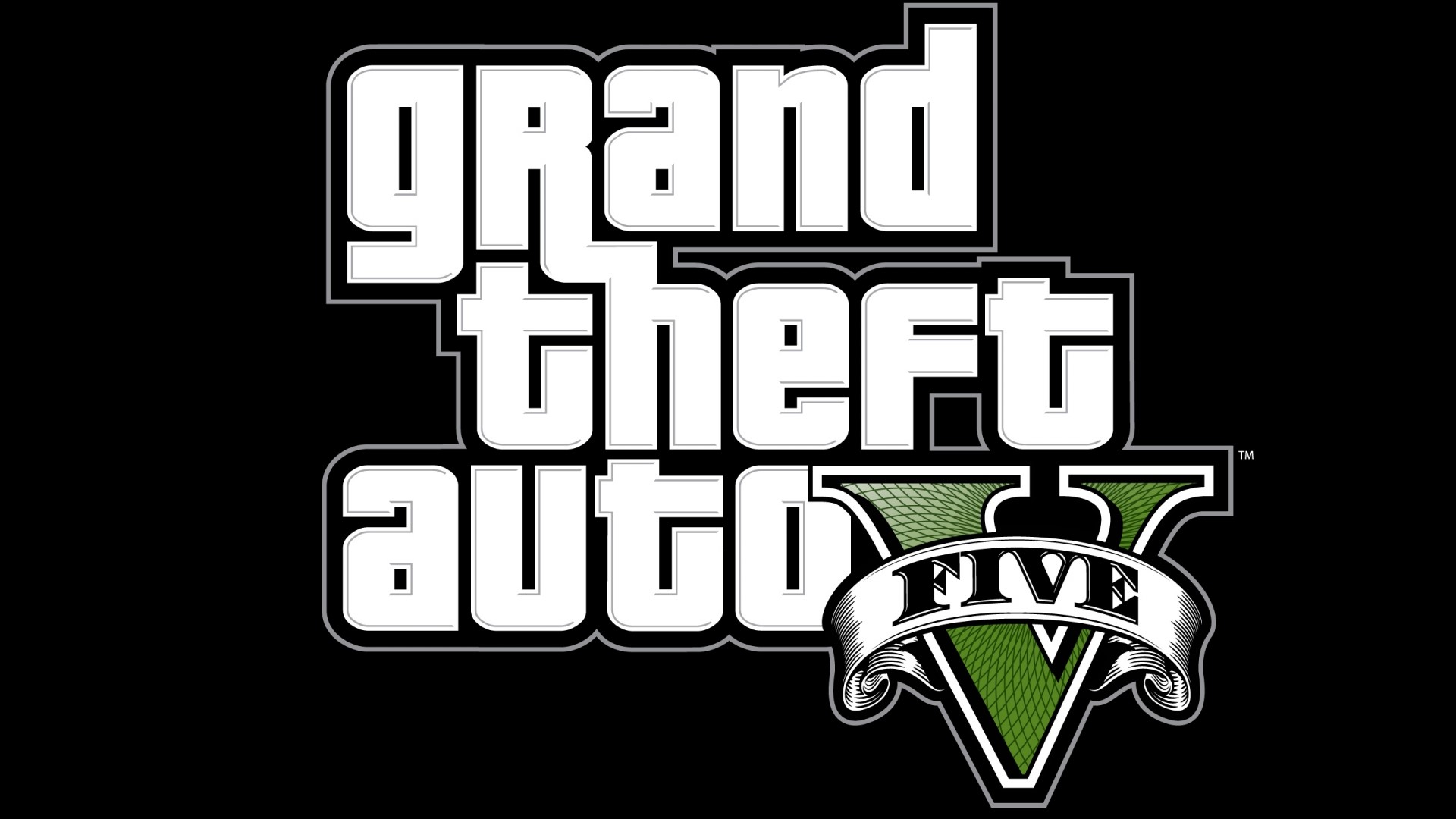 Grand Theft Auto V Logo HD Wallpaper