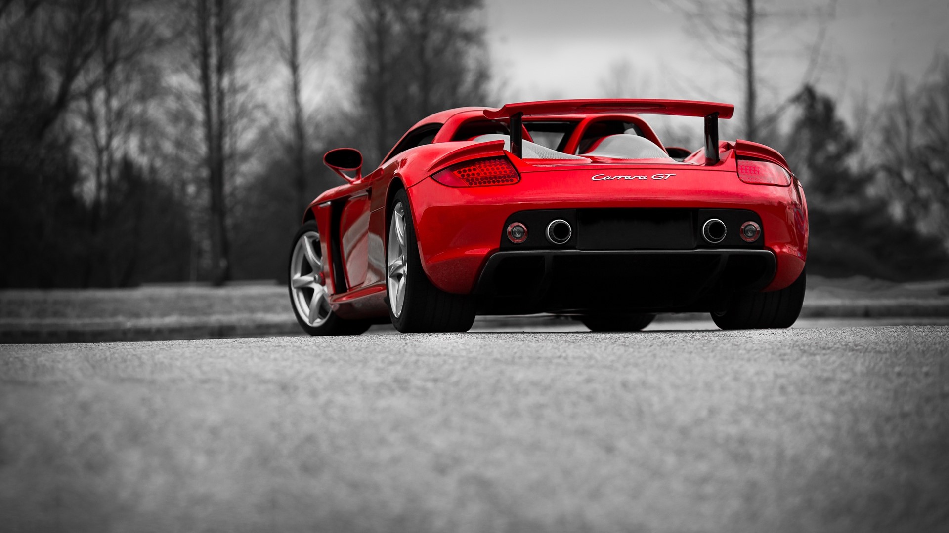 Red Porsche Carrera GT HD Wallpaper
