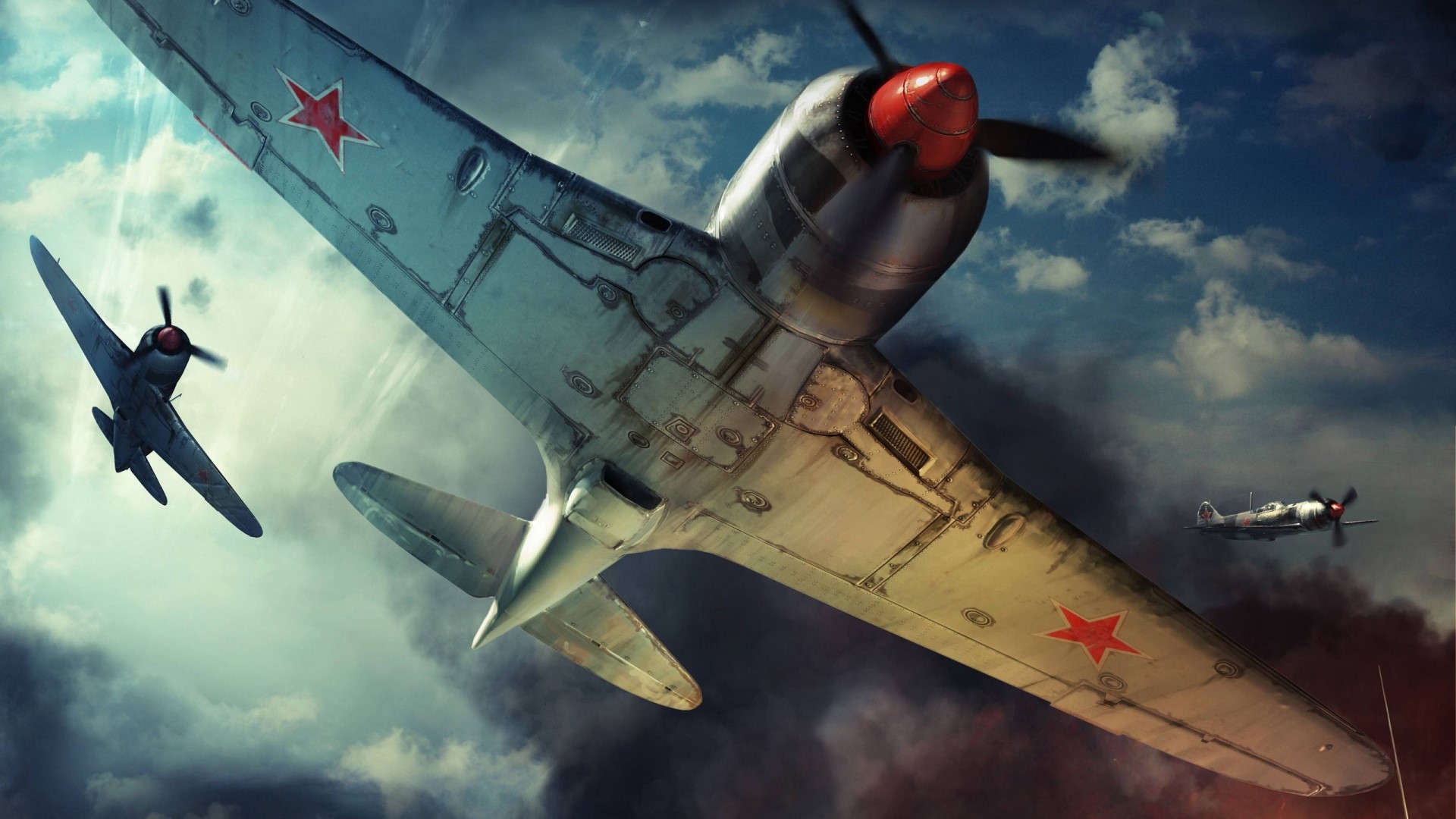 War Thunder Aircraft in Flight HD Wallpaper