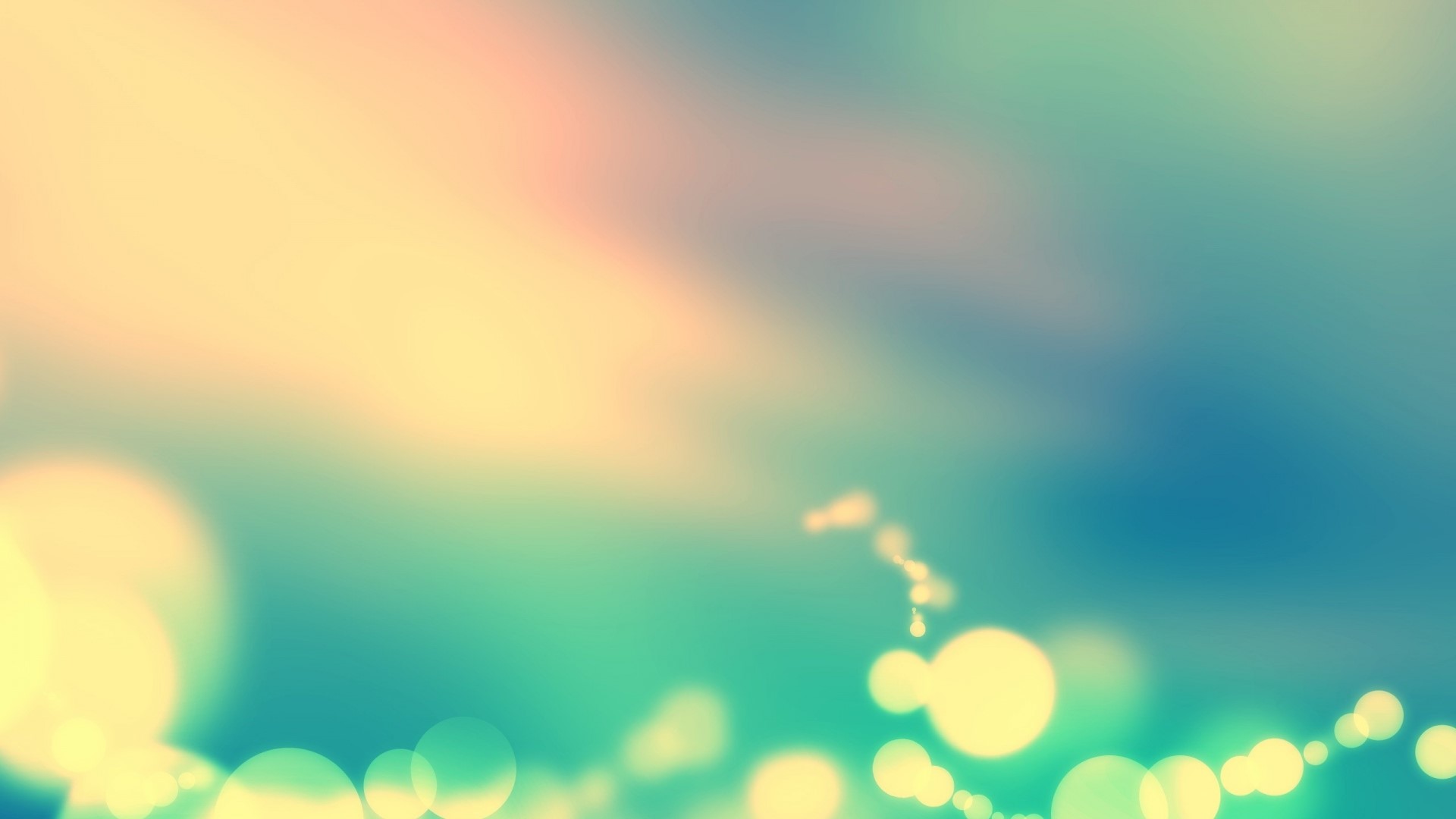 Light Circles Blue Background HD Wallpaper