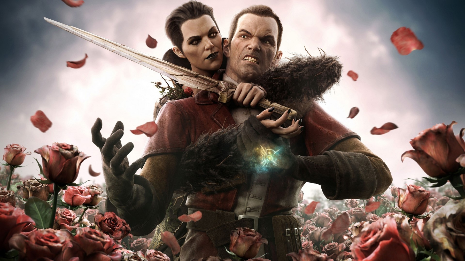 Corvo Attano and Daud from Dishonored: The Brigmore Witches HD Wallpaper