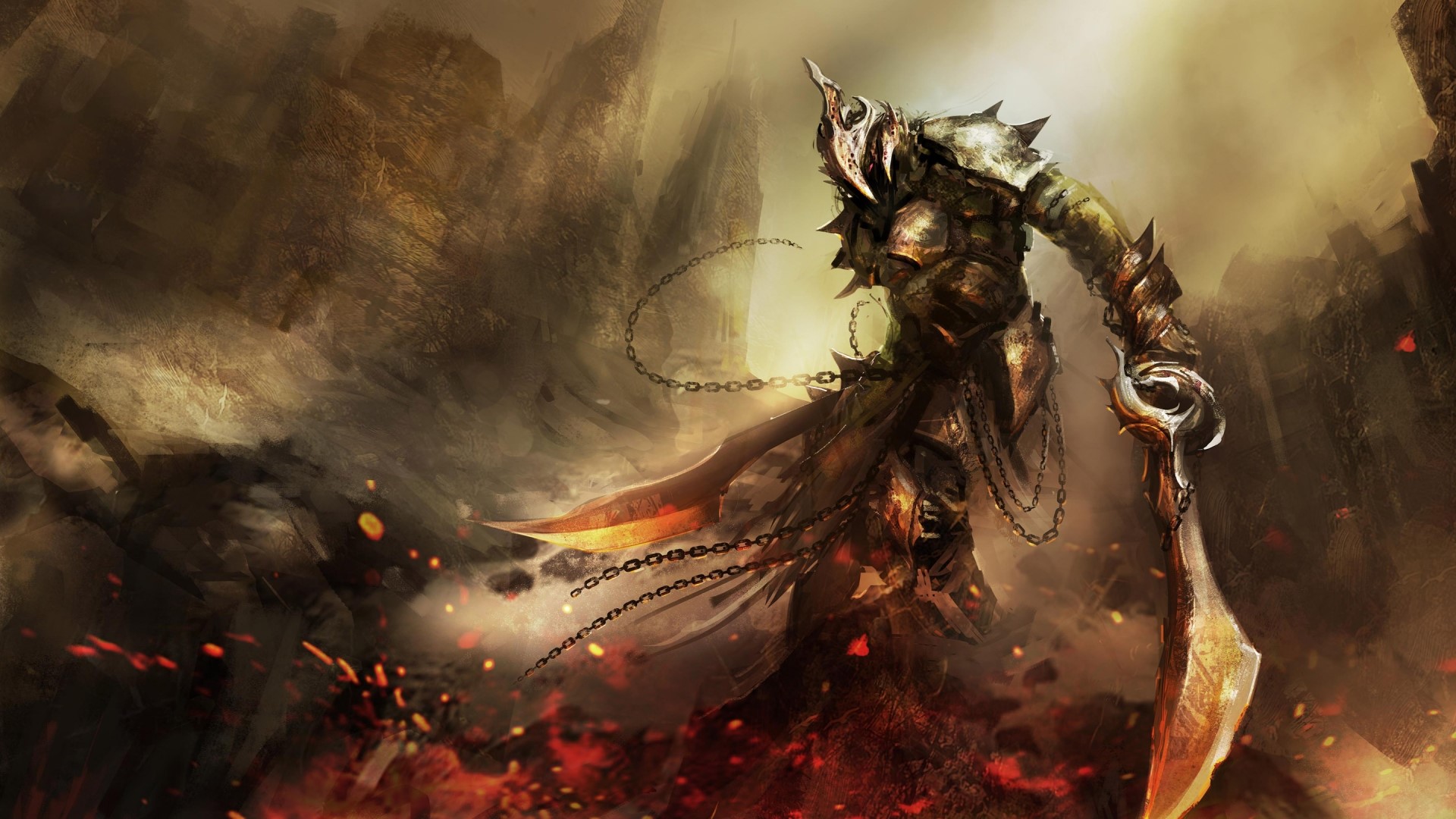 Dark Souls Warrior with Sword HD Wallpaper