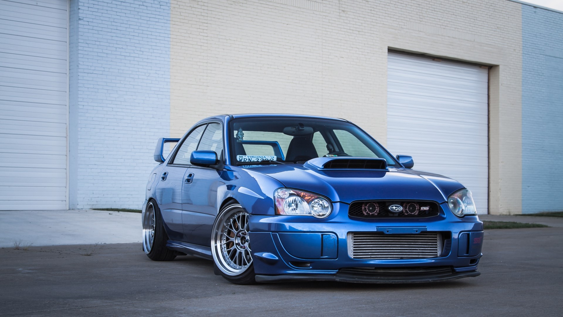 Blue Subaru Impreza WRX HD Wallpaper